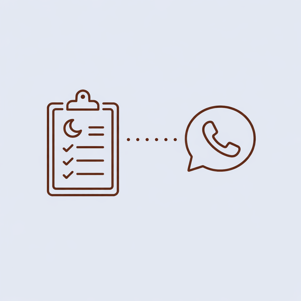 Tailored sleep plan with WhatsApp support