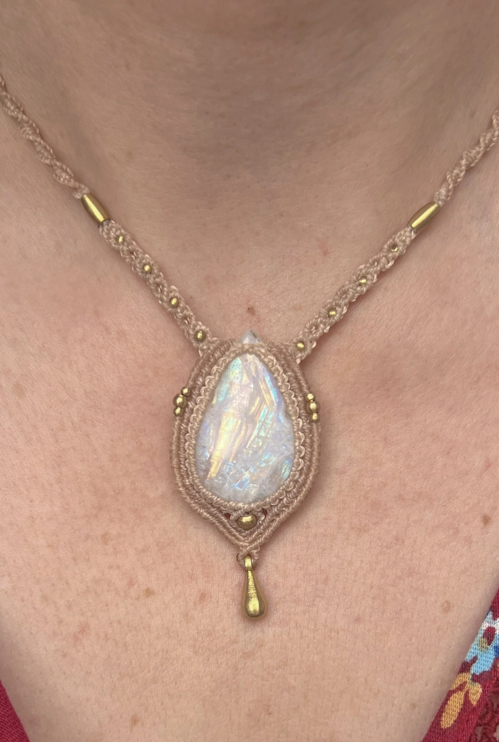 Moonveil Teardrop Necklace