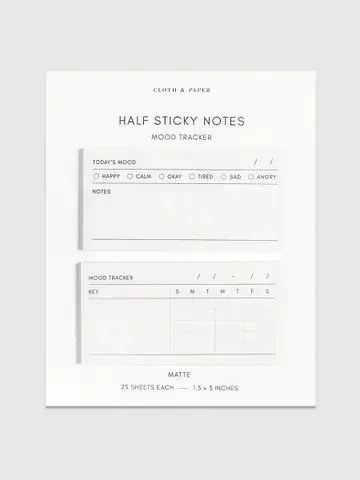 Mood Tracker Sticky Notes