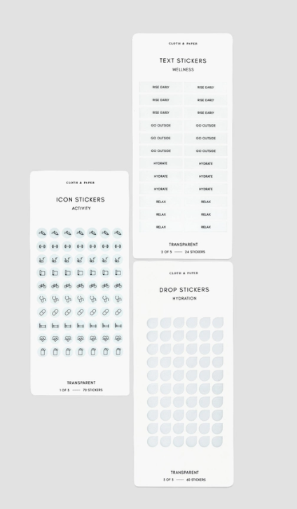Wellness Stickers Set