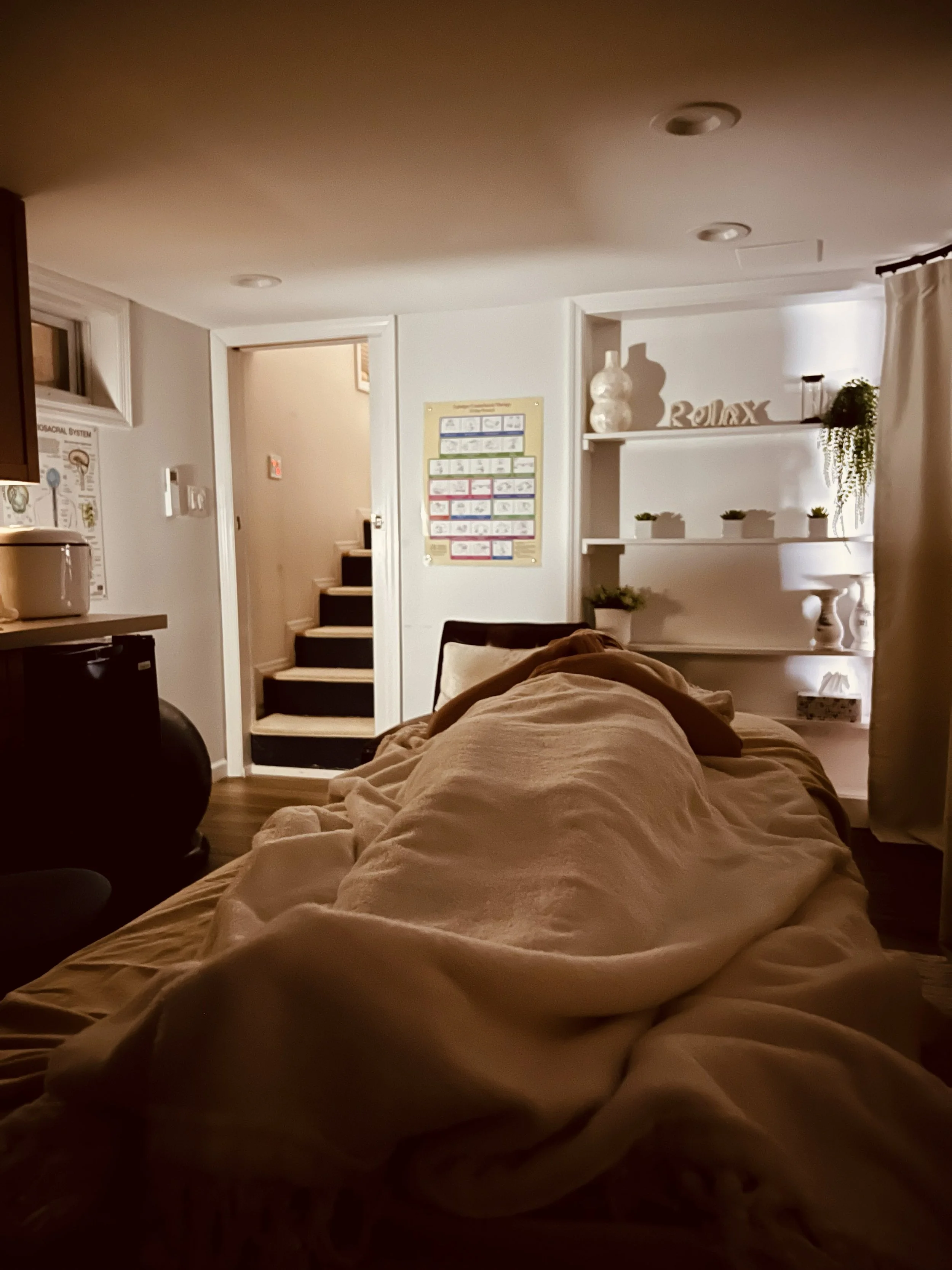 Craniosacral, CST, CFT, Fascial release, stress relief and pain management