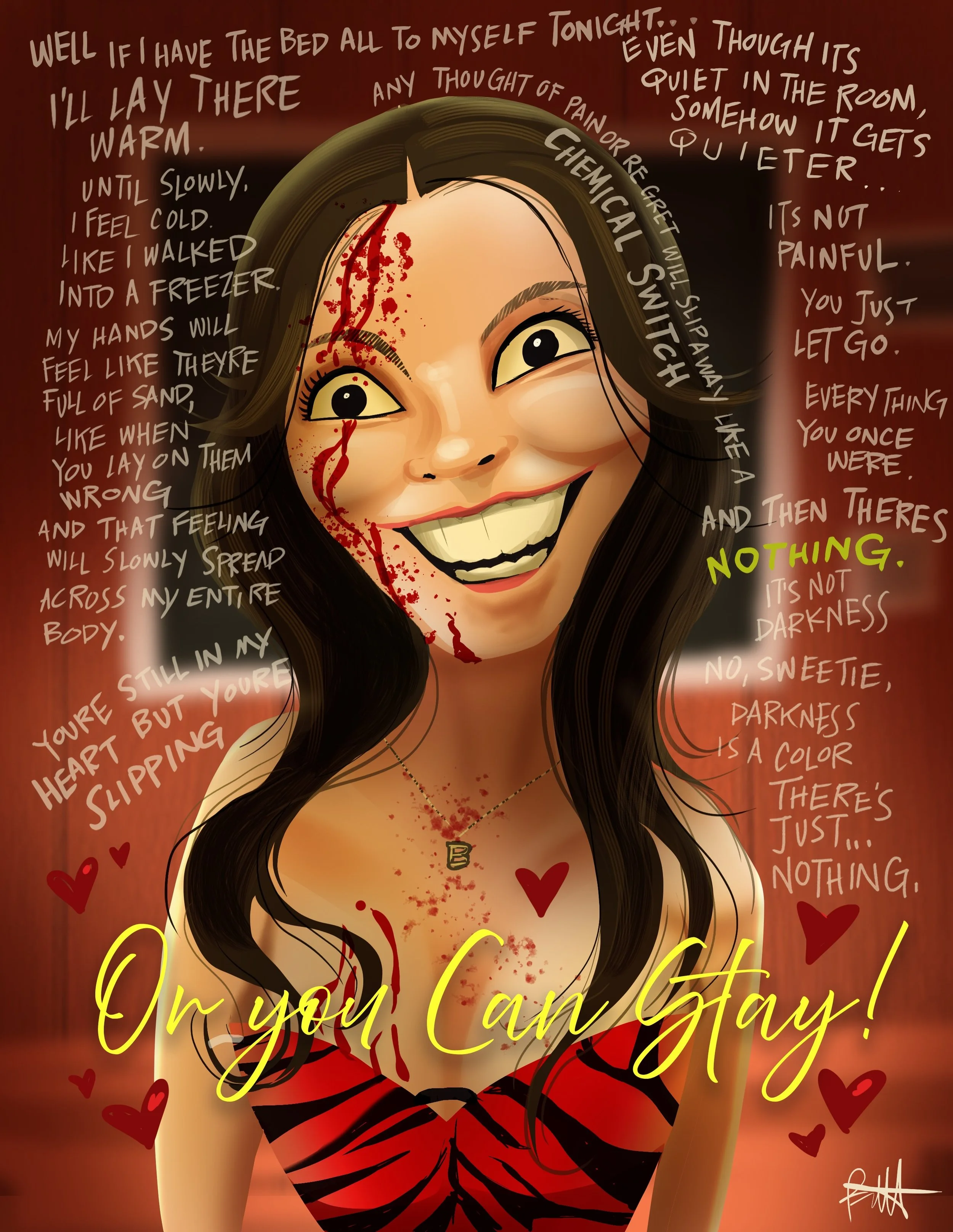 With some prompting, my wife and I saw #obsession  last night. Good solid scary flick. I had some down time so I decided to do some art of @indenavarrette. Did you see it? What did you think?  @curry.barker