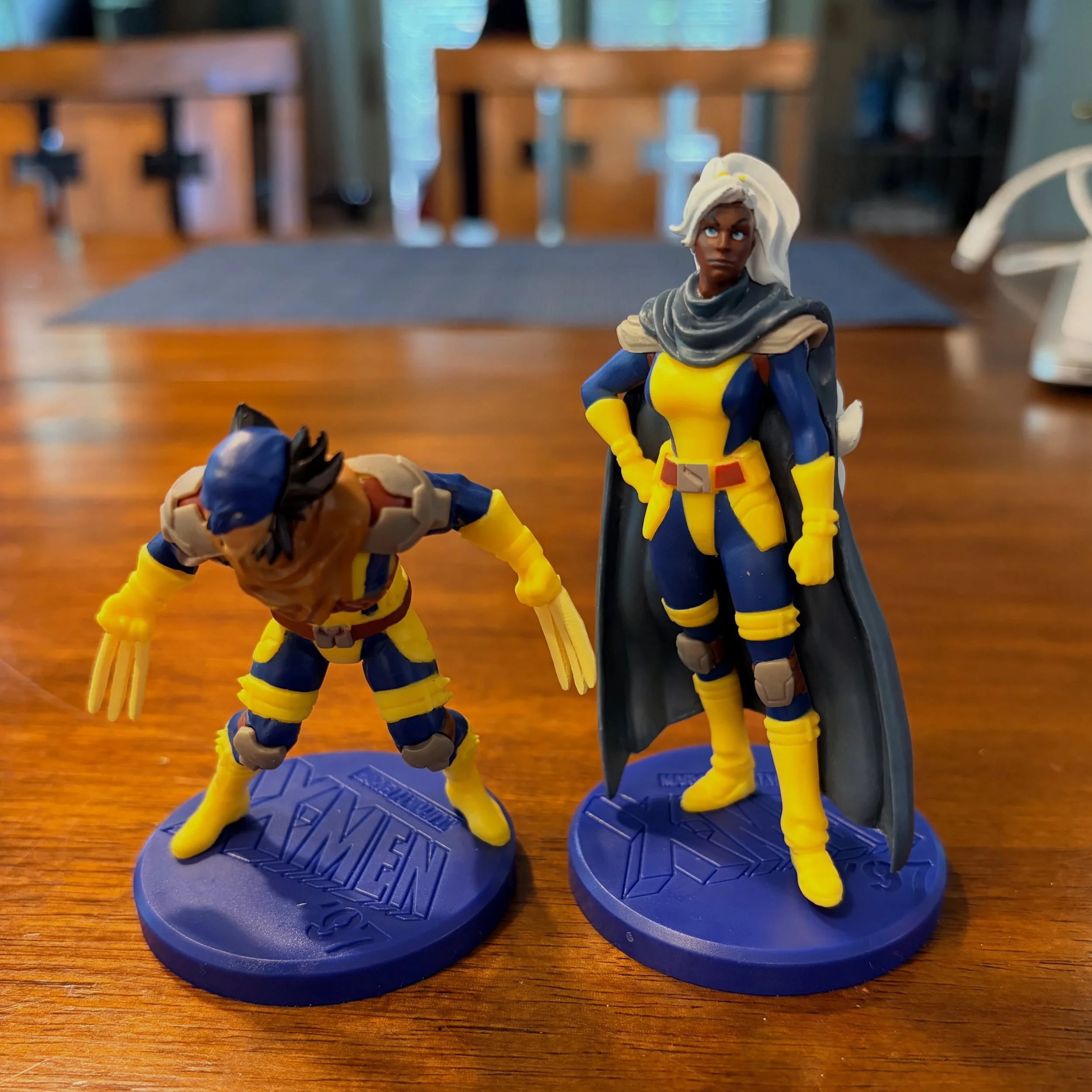 Thanks to @instakenplume I found out that @daveshotchicken is doing an X-men promo. I went today and my son got Wolverine and I got Storm. Was hoping for Cyclops, but I guess that means more DHC for me this summer! 😋🐓