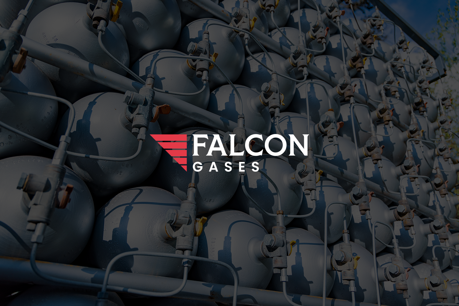 Falcon Gases industrial website and branding by Inflow Designs