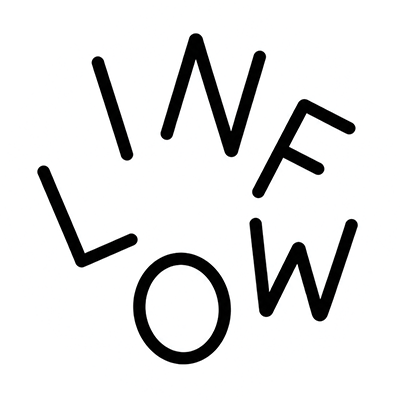 A black and white circular logo with the words 'I W I F E L O W' arranged in a scattered pattern inside the circle.