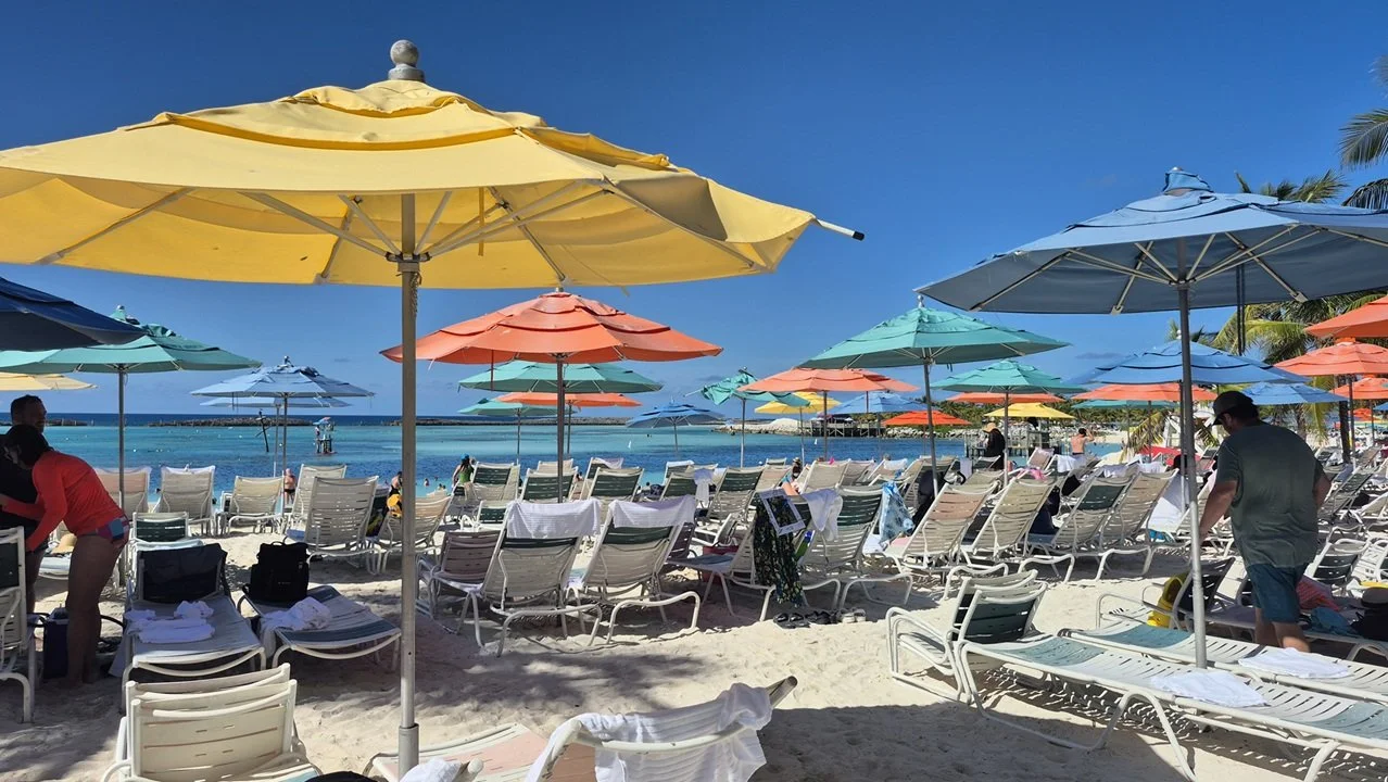The beach at Castaway Cay, Disney's Private Island