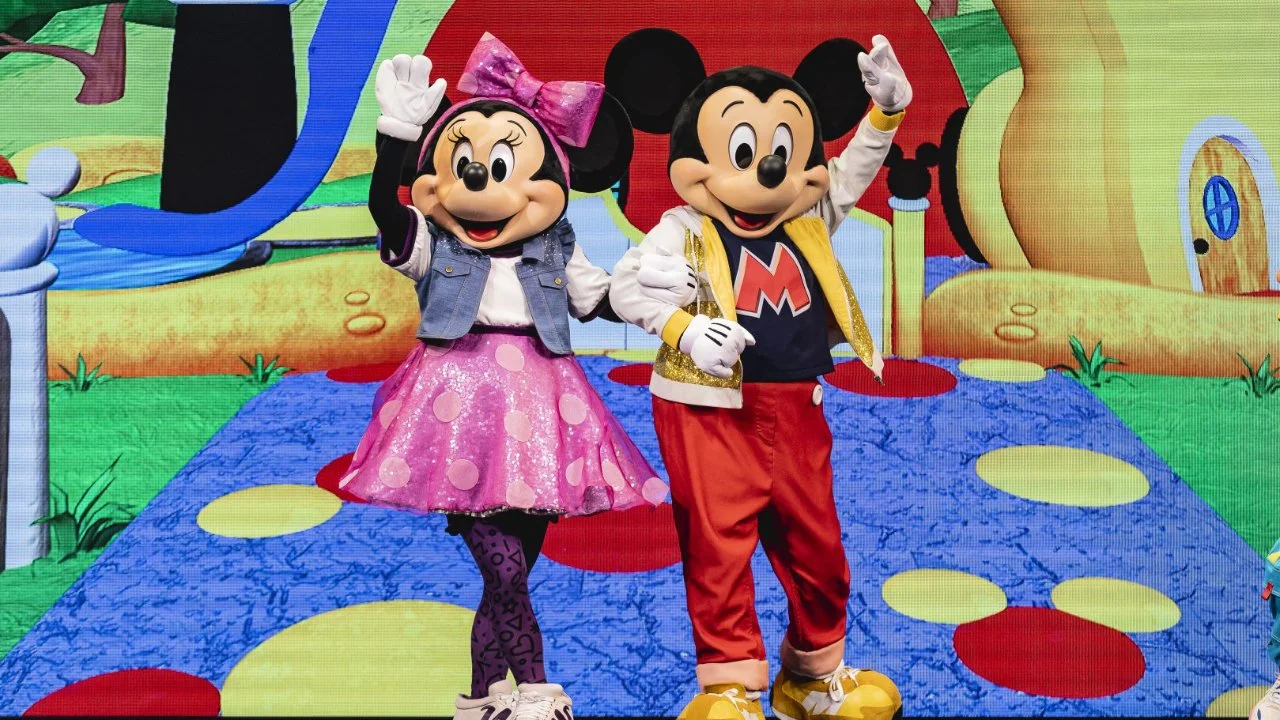 Mickey Mouse and Minnie Mouse from the new Disney Jr. Mickey Mouse Clubhouse Live! Stage show