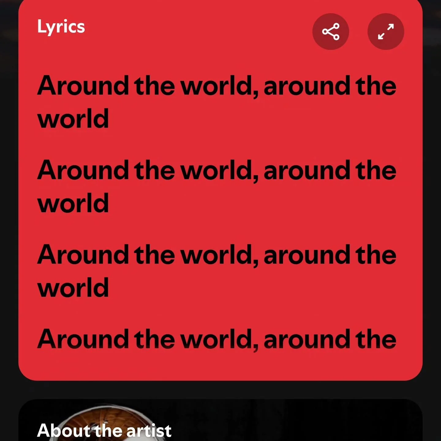 I mean sometimes you don't HAVE TO provide the lyrics, @spotify