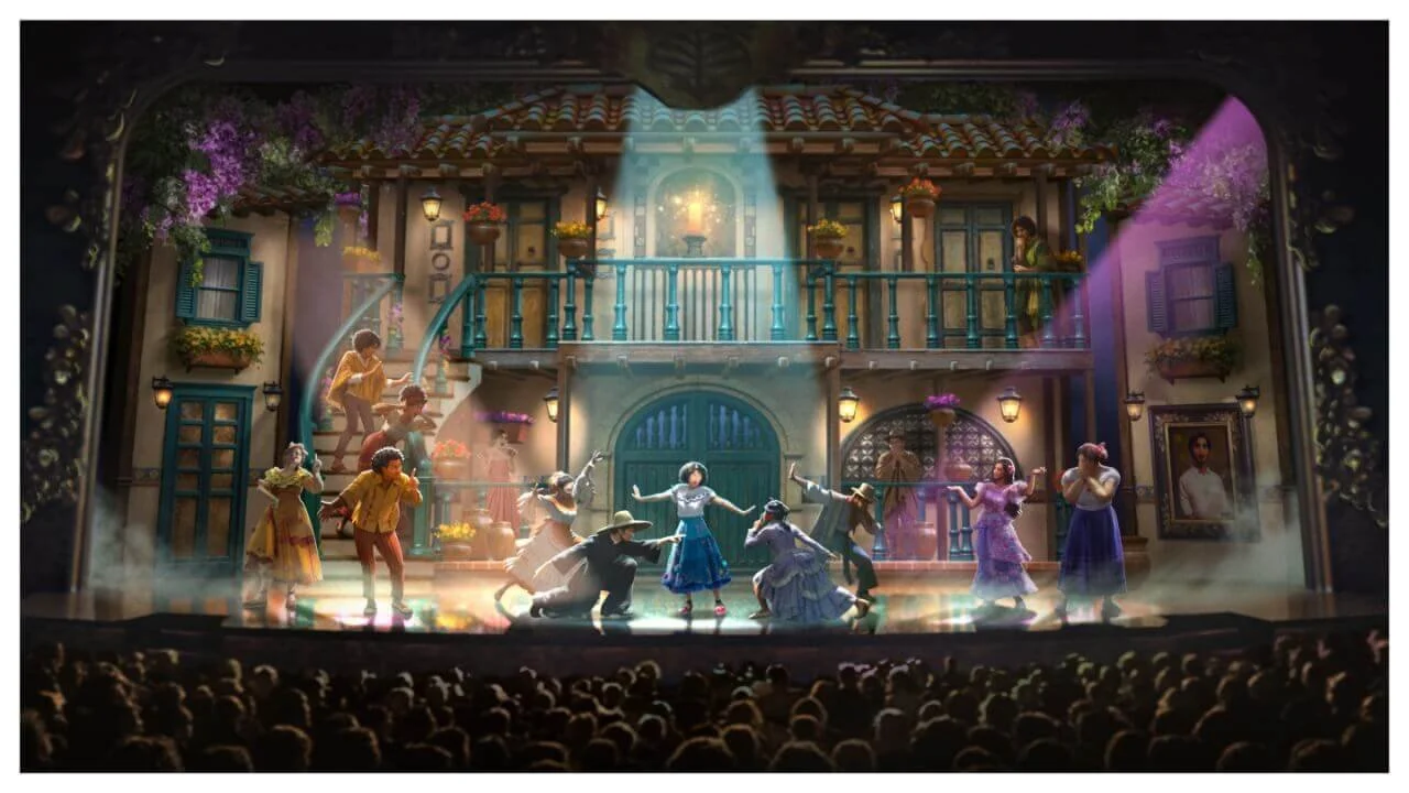A rendering of Disney's Encanto, the new stage show to hit the Disney Believe in 2027