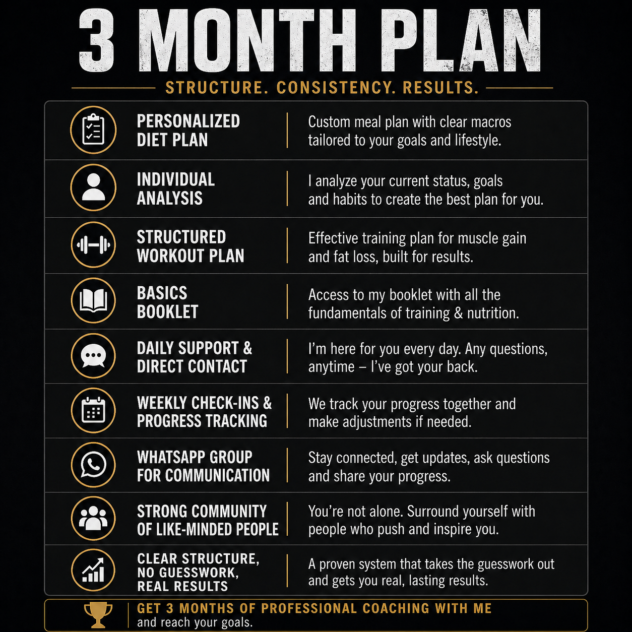 3 Month Plan