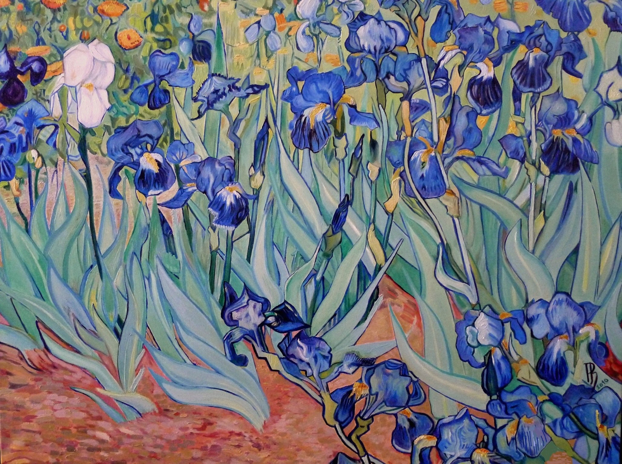 Les Iris, d’après Vincent Van Gogh