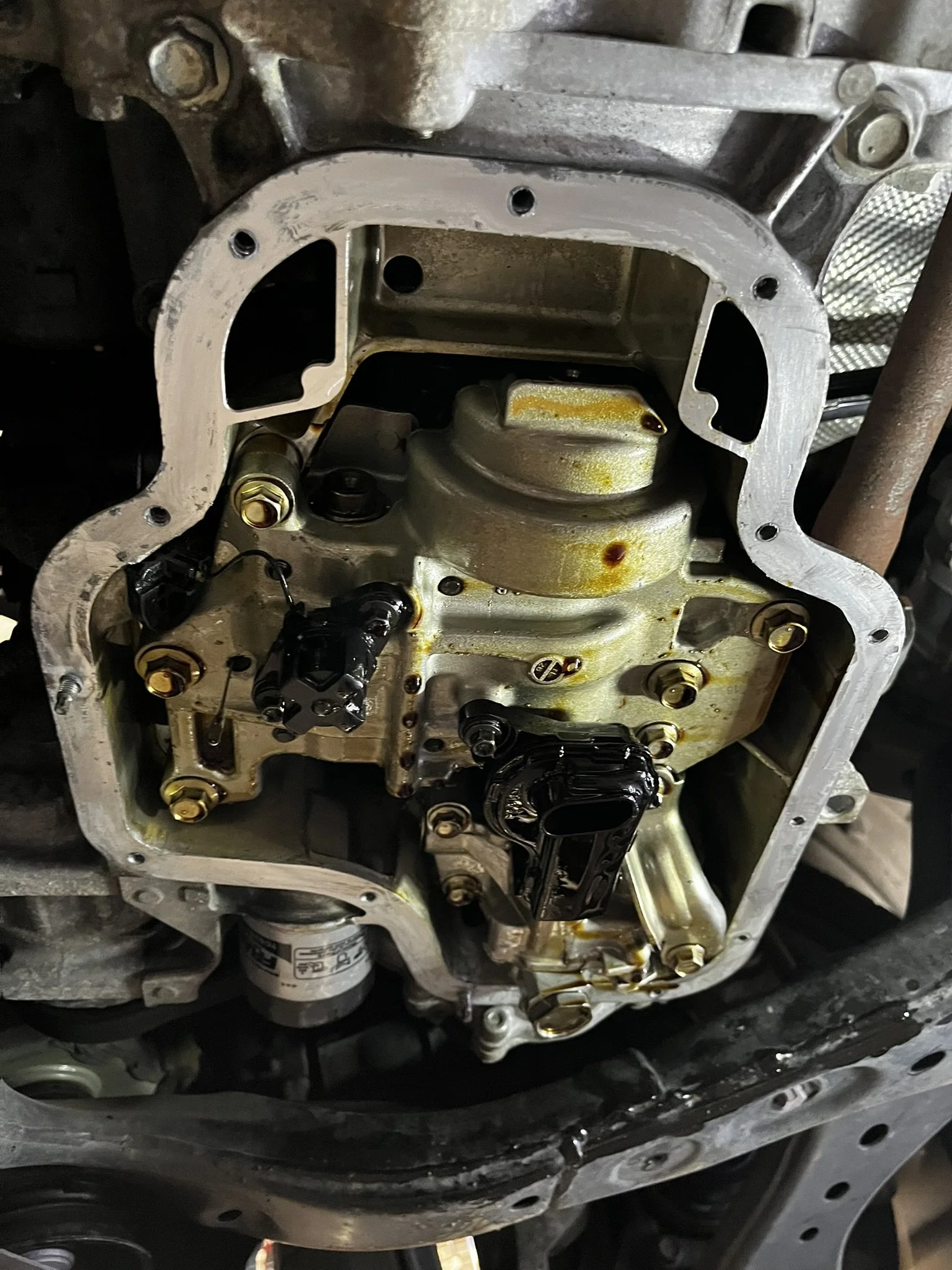 Oil drain pan replacement