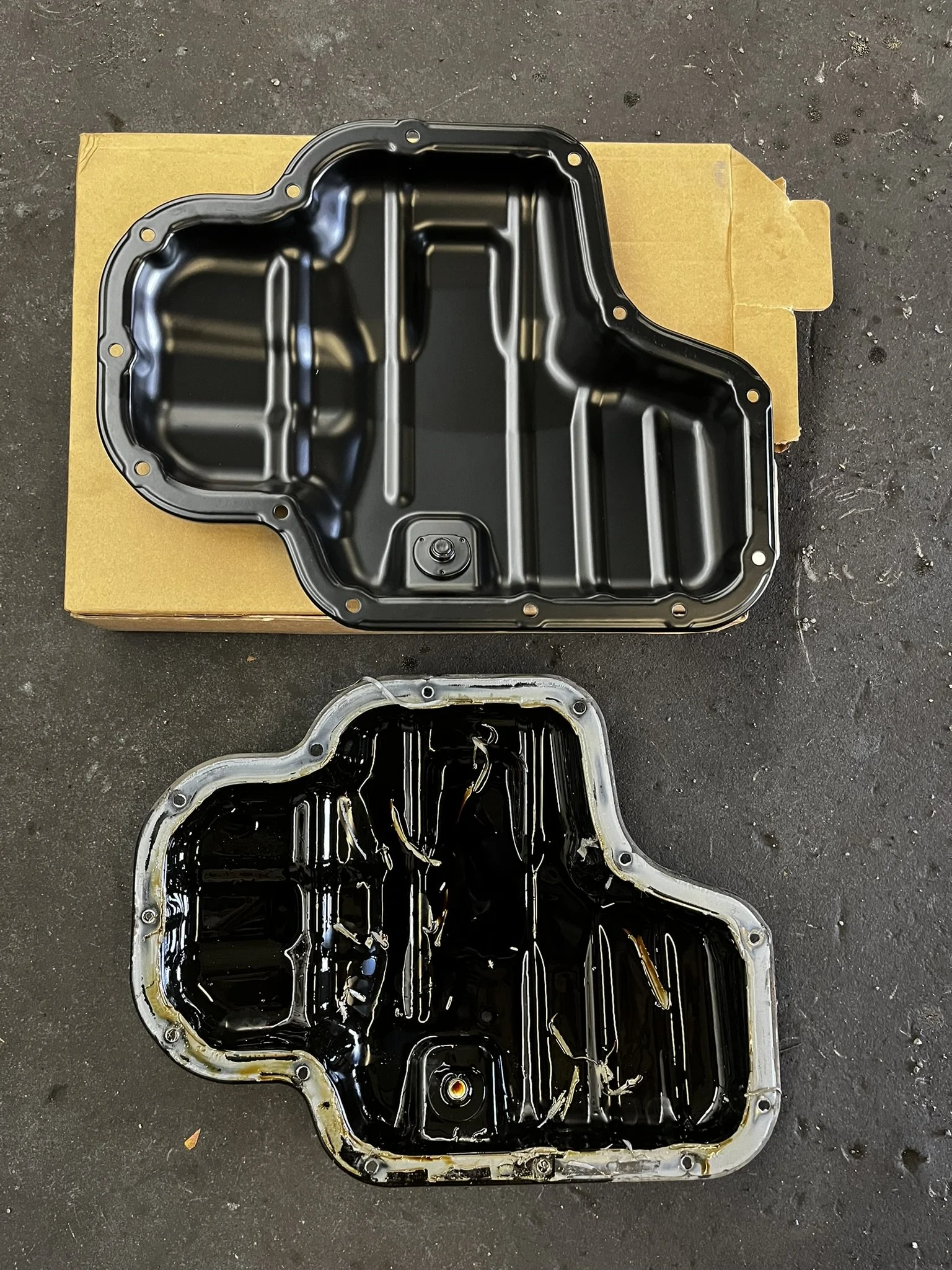 Replacement oil drain pan