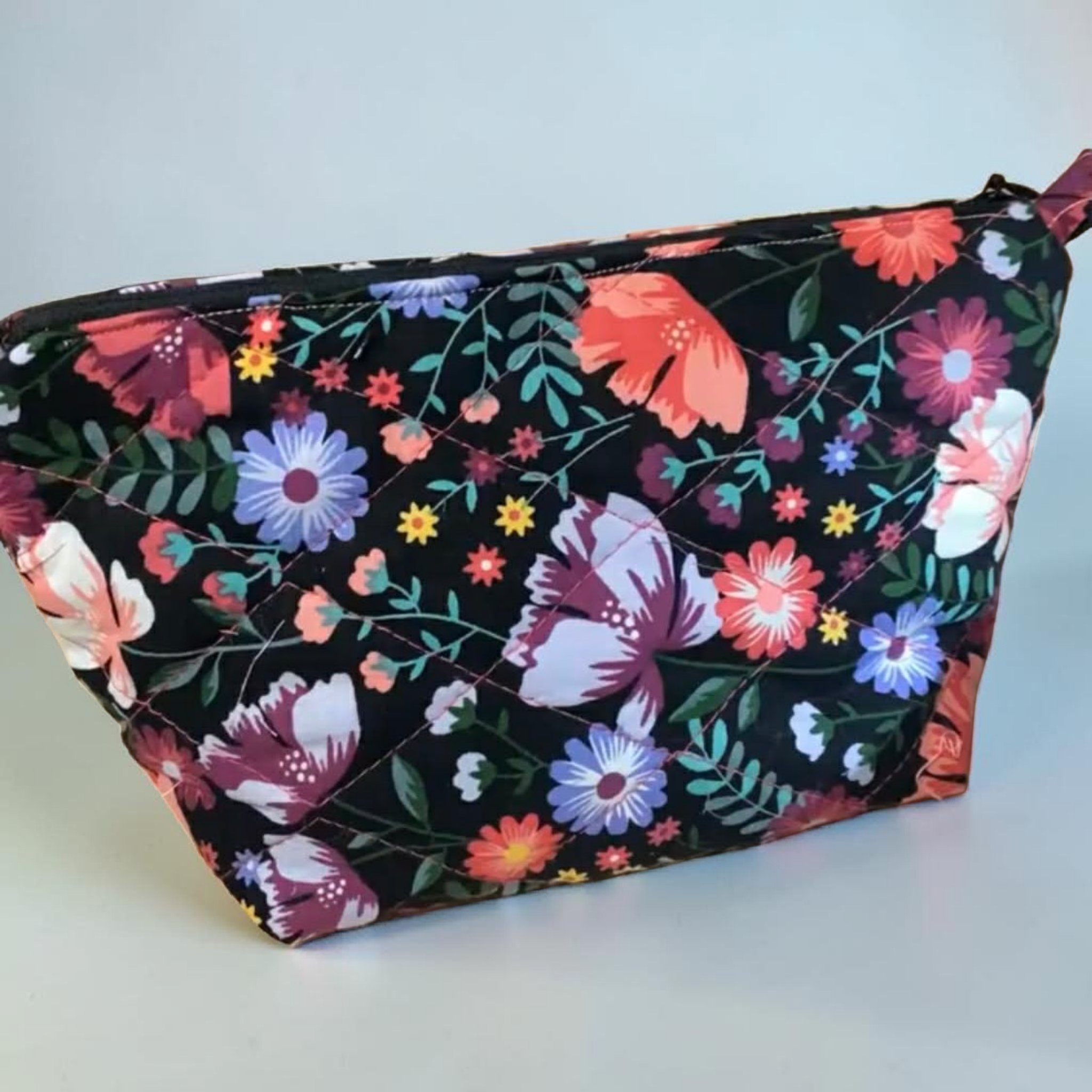 Quilted make-up bag