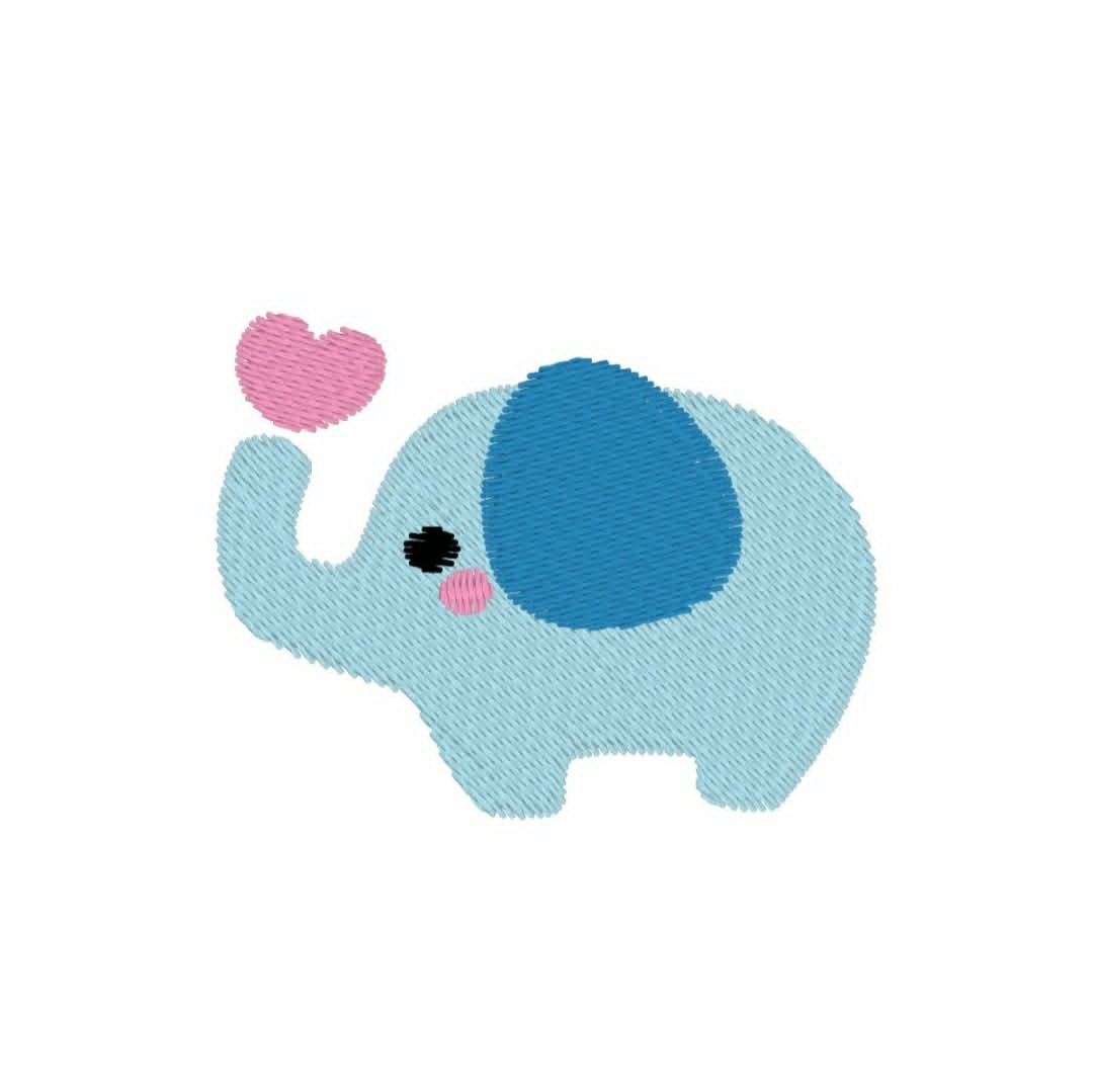 Animals - elephant - blue with heart.jpg