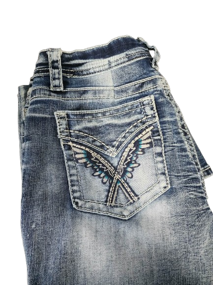 Waist taken in on jeans. 