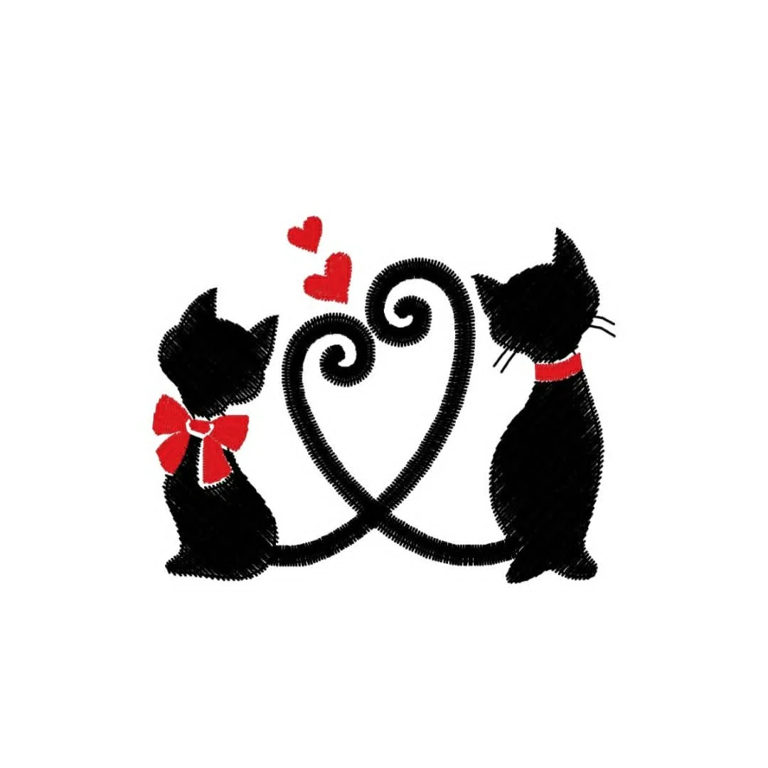 Animals - cat - heart tails.jpg