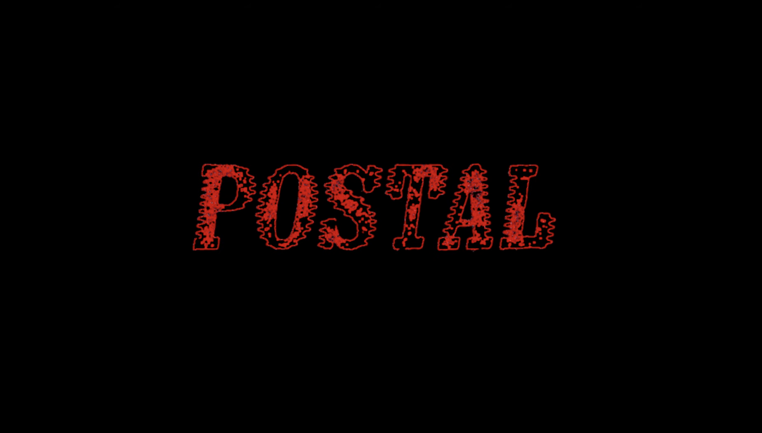 Text reading 'POCAL' in red, jagged font on a black background