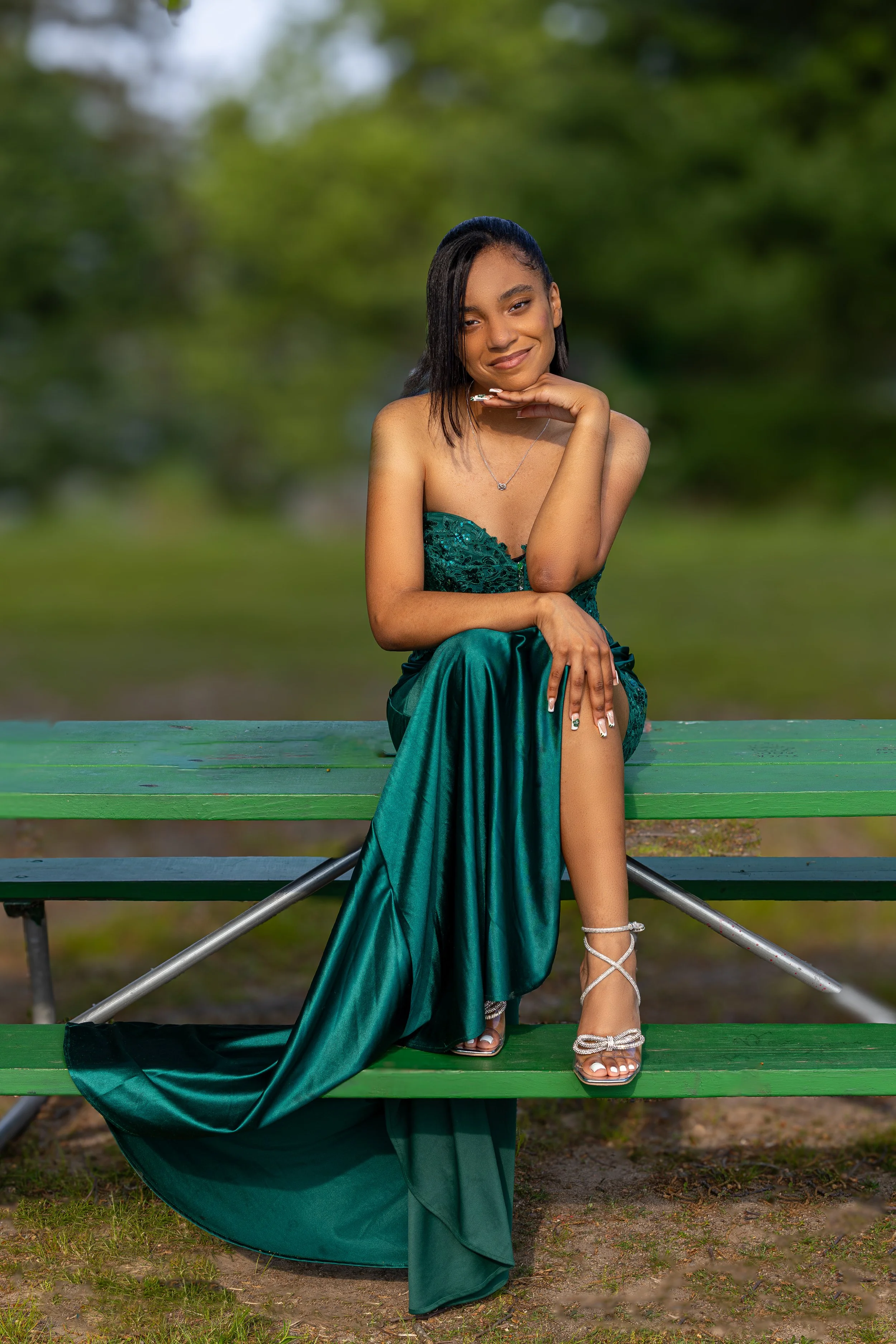 Laurie’s customers, Larissa and Emmett, just married walking off the aisle together.