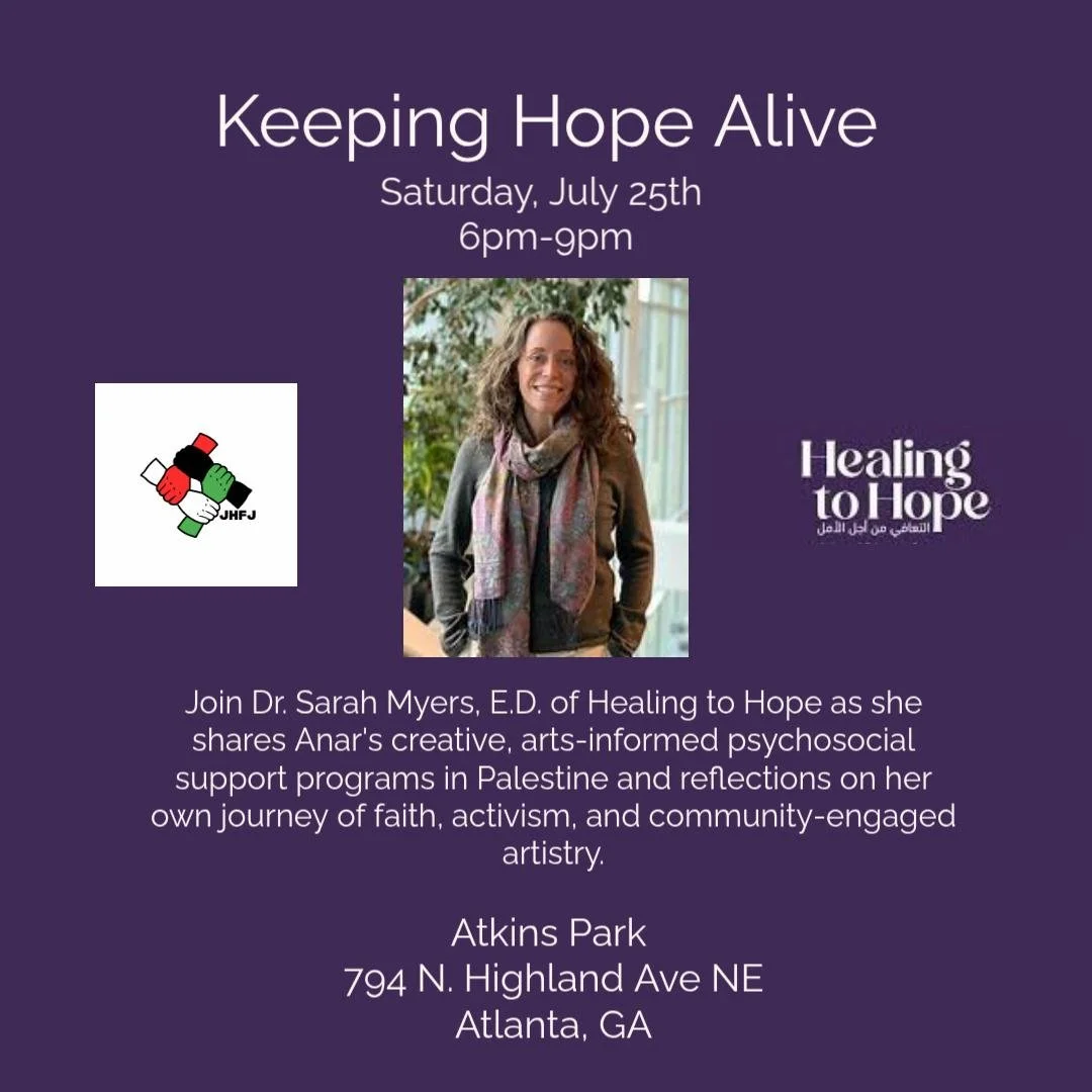 JHFJ & Healing to Hope: Keeping Hope Alive