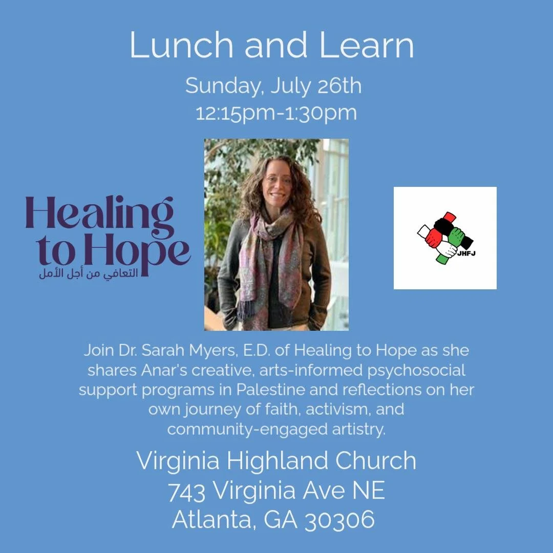 JHFJ & Healing to Hope: Lunch & Learn 