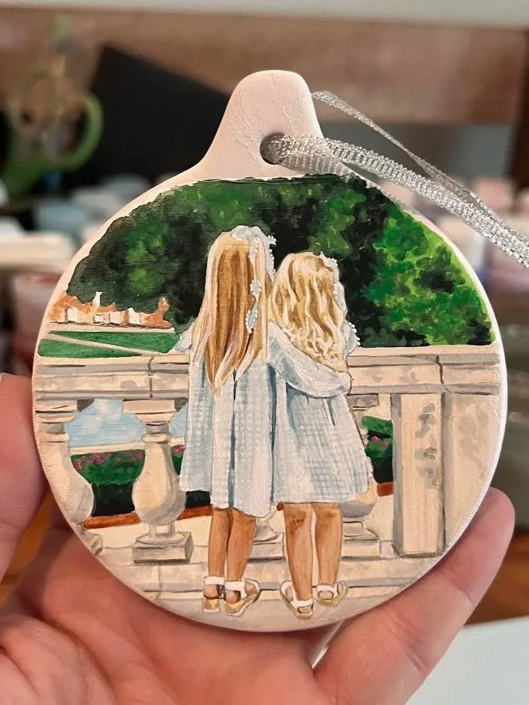 Hand-Painted Ceramic Ornament