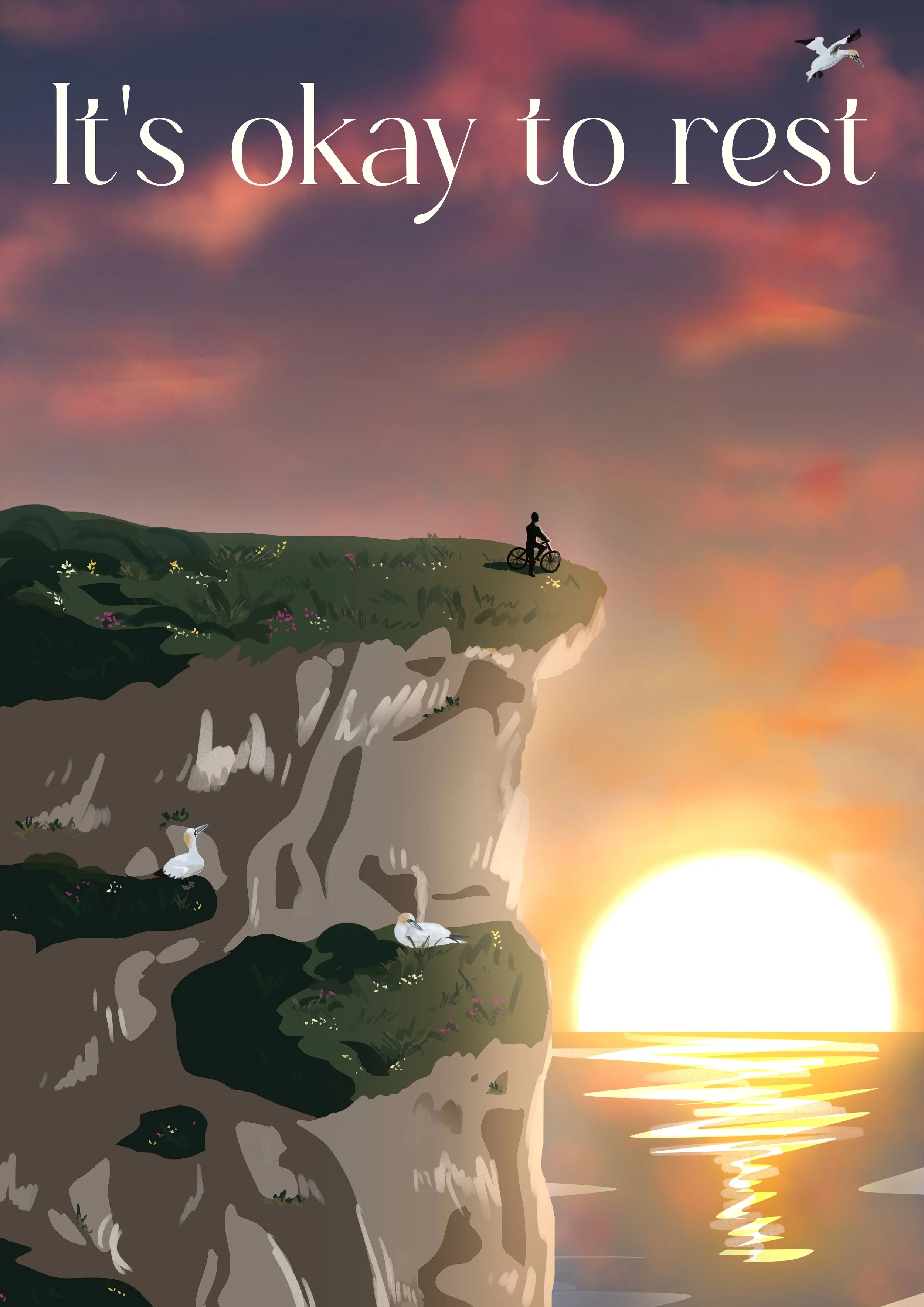 'It's okay to rest' Poster