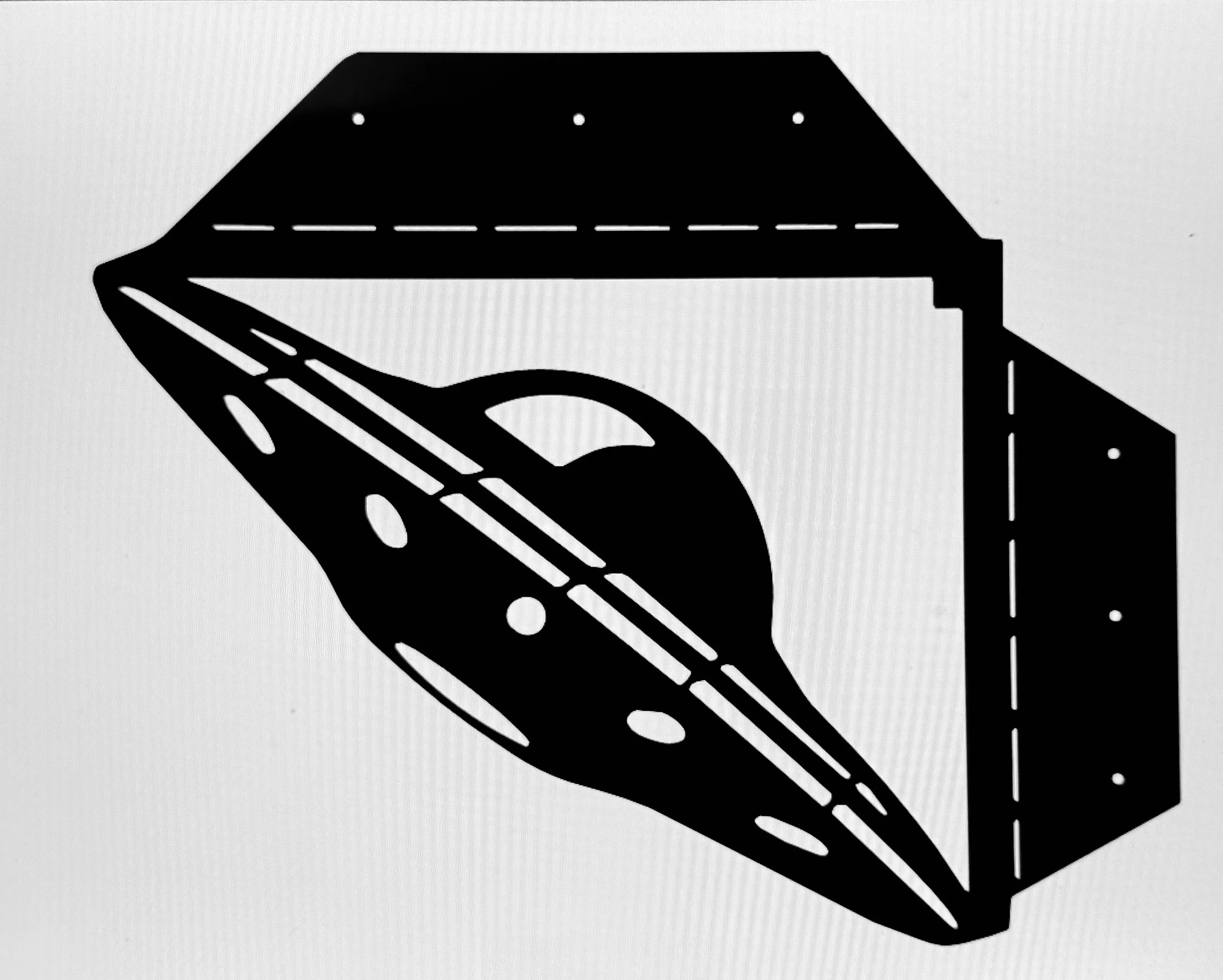 A black and white stencil-style illustration of an open book with pages, and a hand flipping through the pages.
