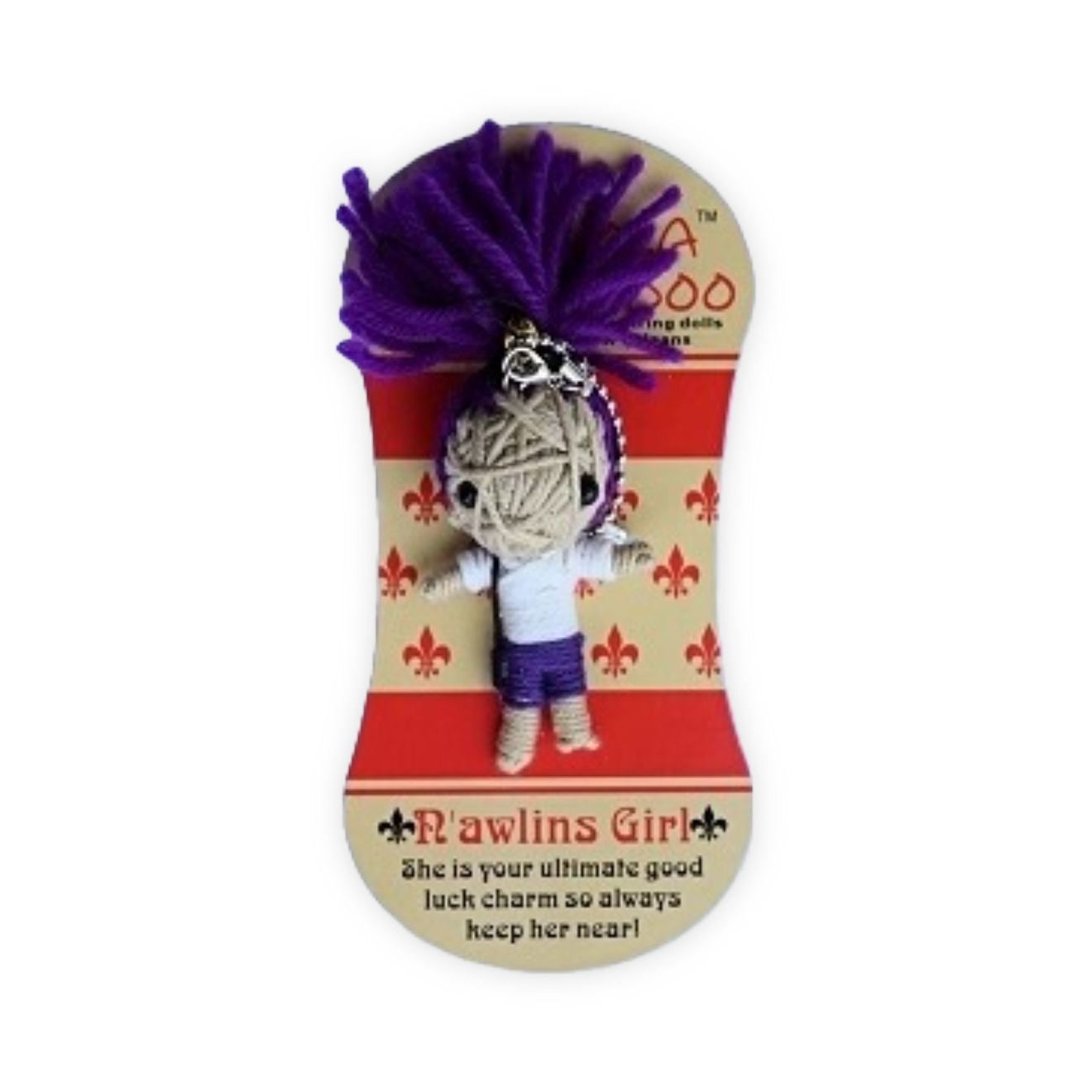 NOLA VooDoo Doll Lucky KeyChain, Nawlins Girl