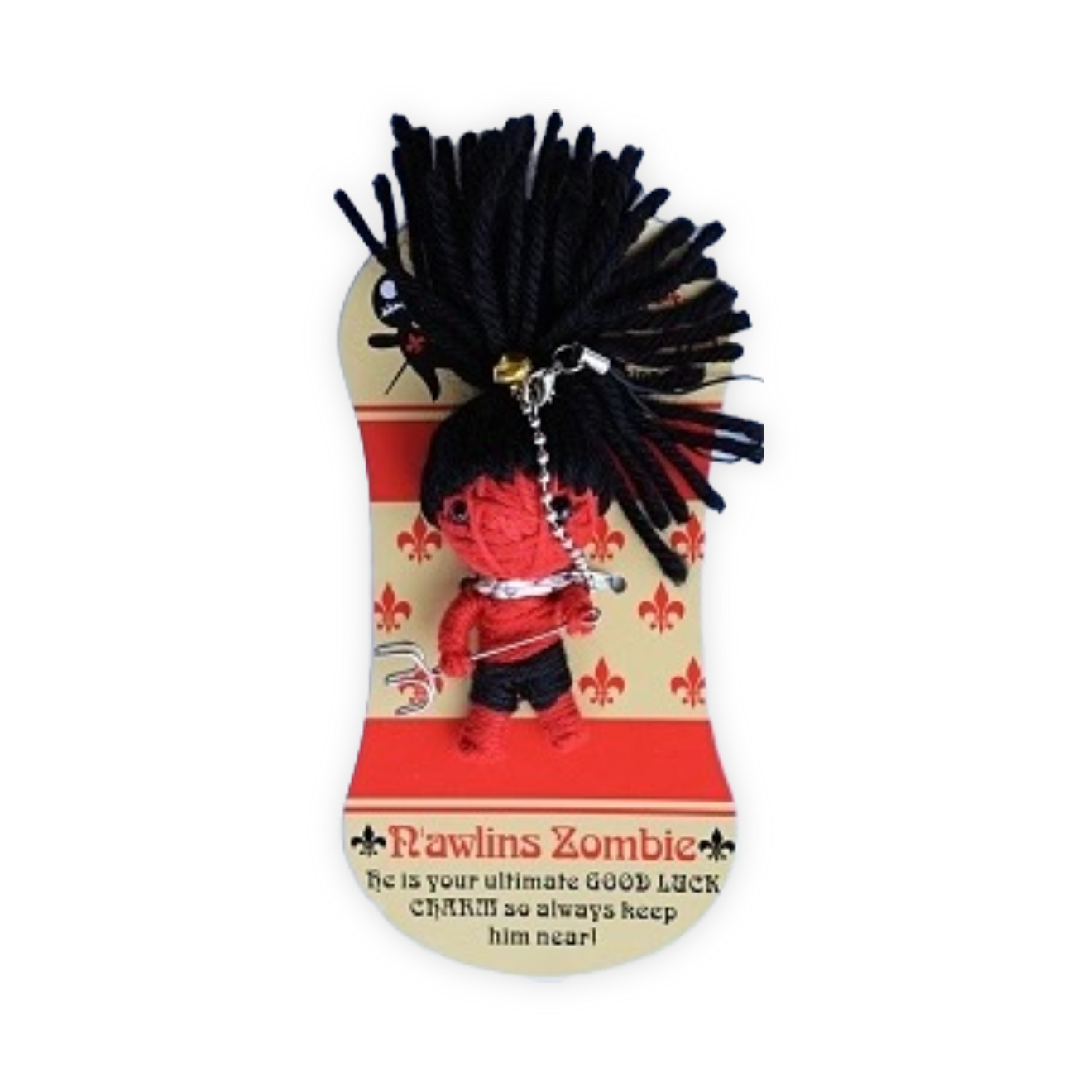 NOLA Nawlins Zomie Lucky VooDoo KeyChain.