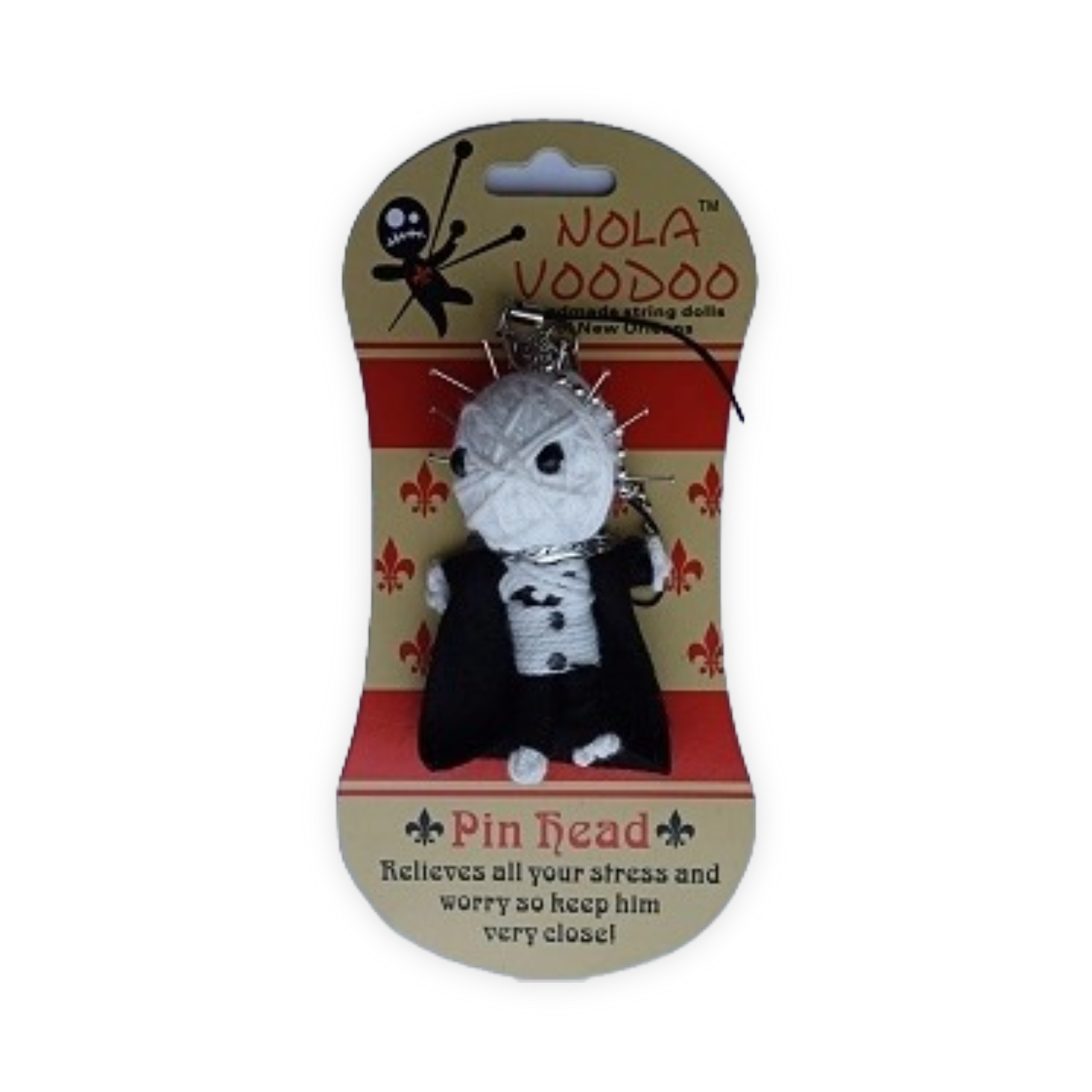 NOLA Pin Head VooDoo Luck KeyChain