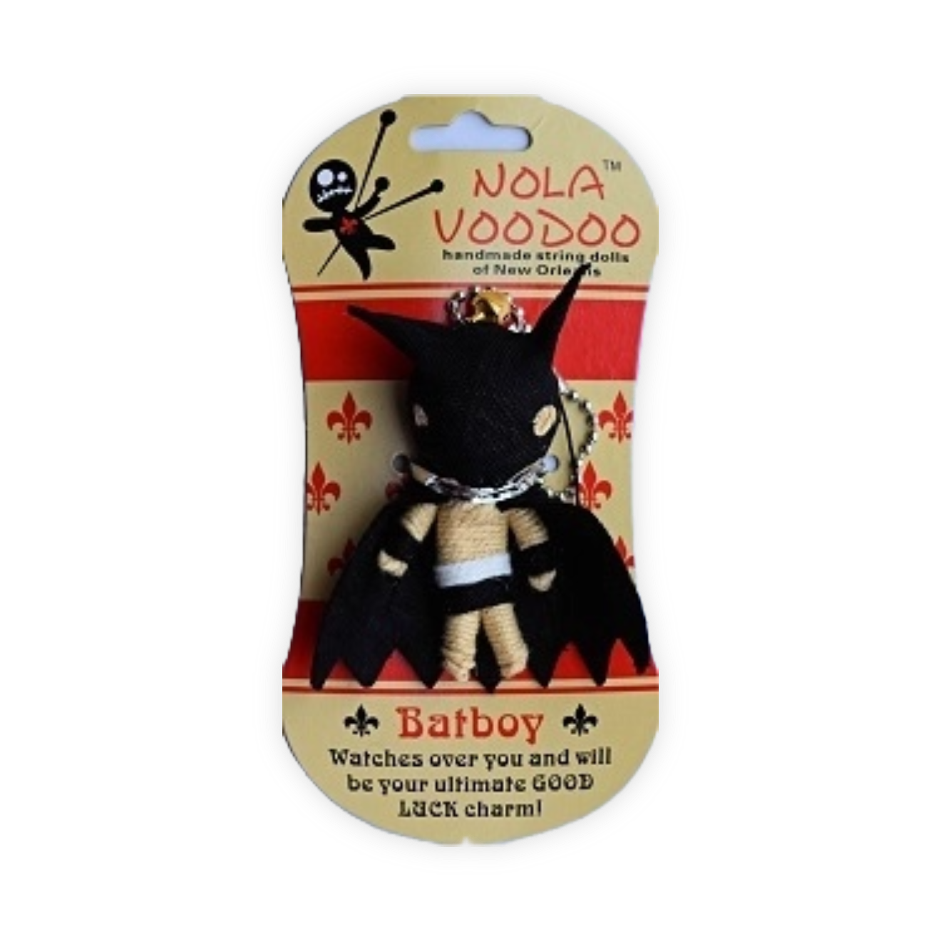 NOLA Bat Boy Lucky VooDoo KeyChain.