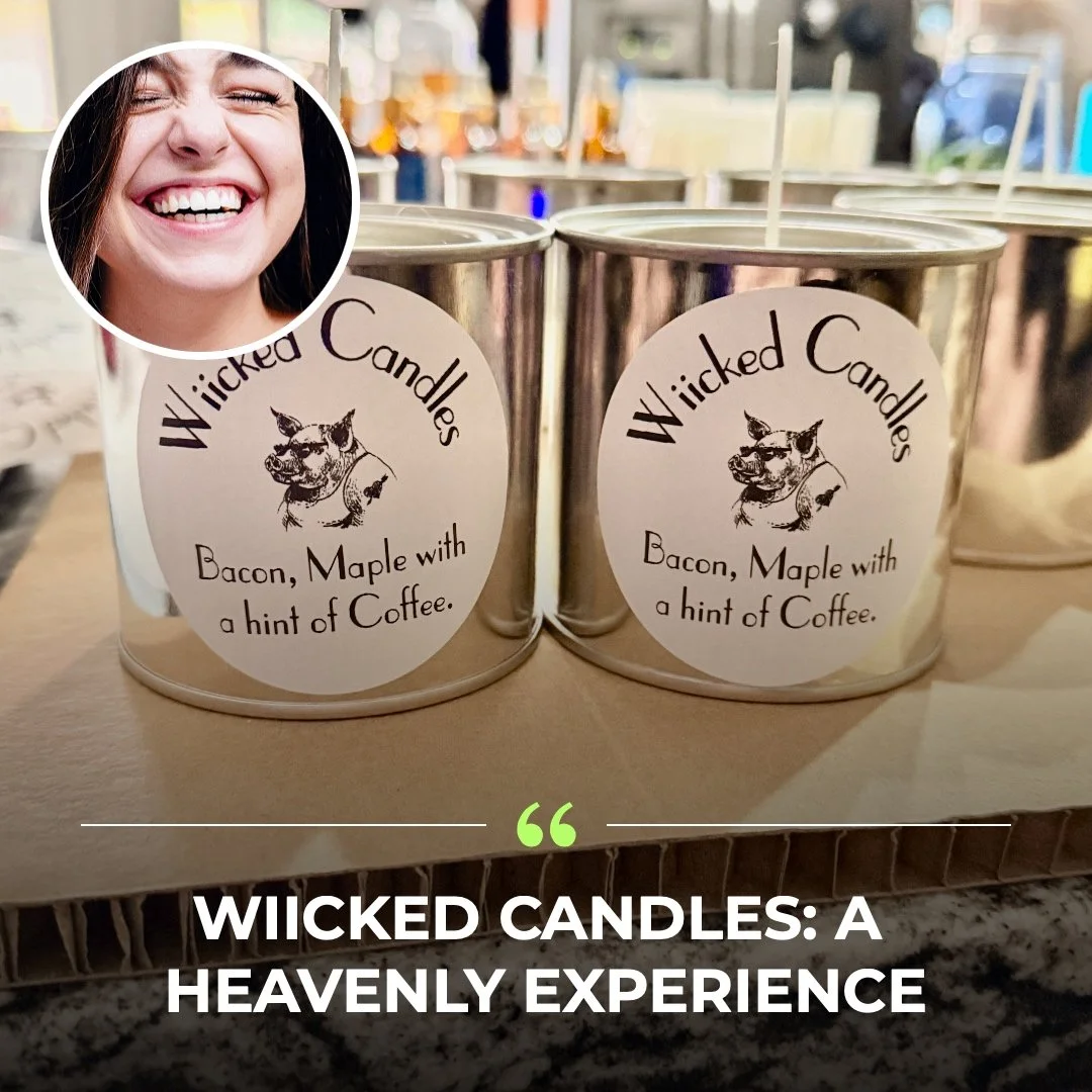 Wiicked 10oz Candles Bacon with hint of Maple and Coffee.   MMMM so good. Limits Edtion Run