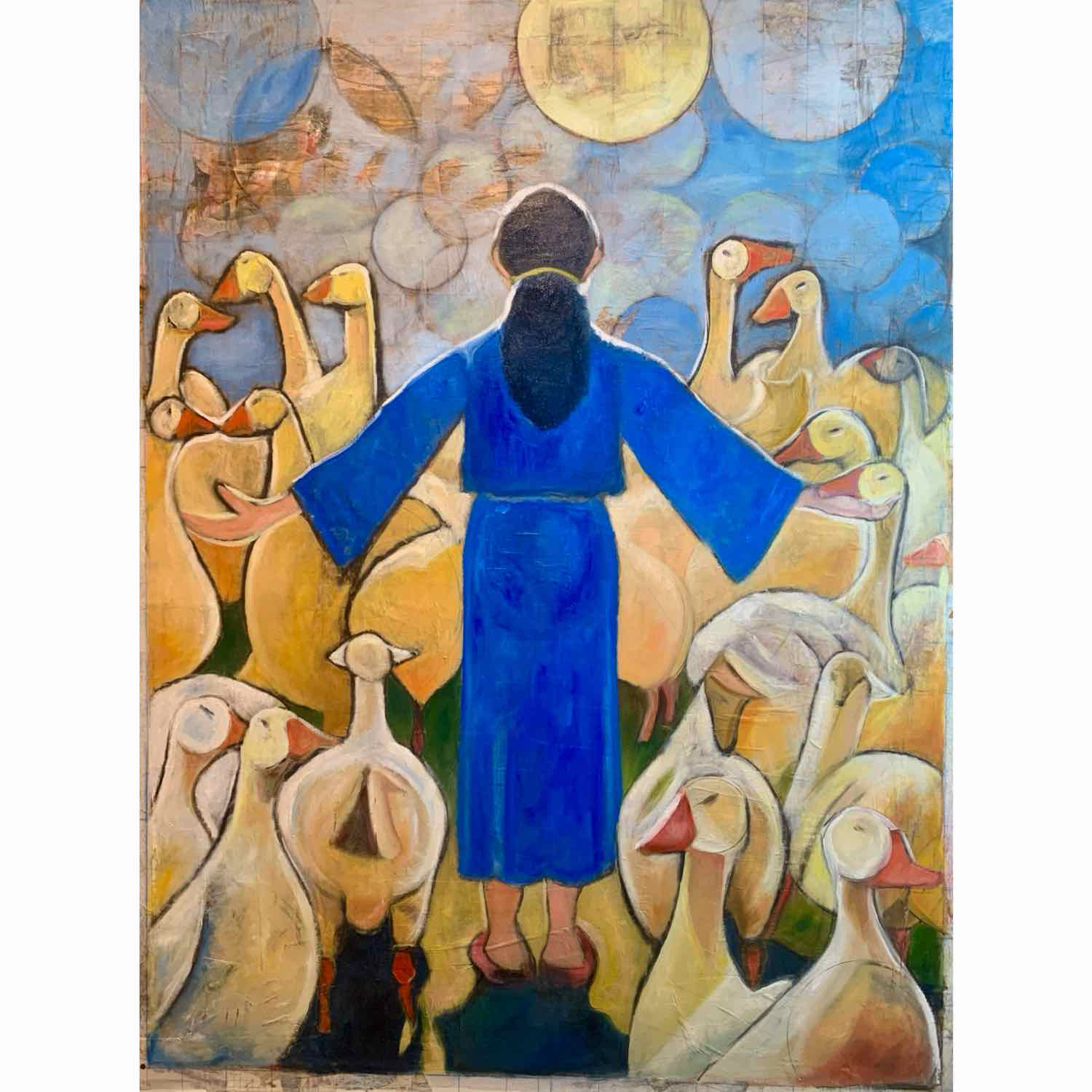 'Blesssing of the Animals', 36"x48", oil on canvas