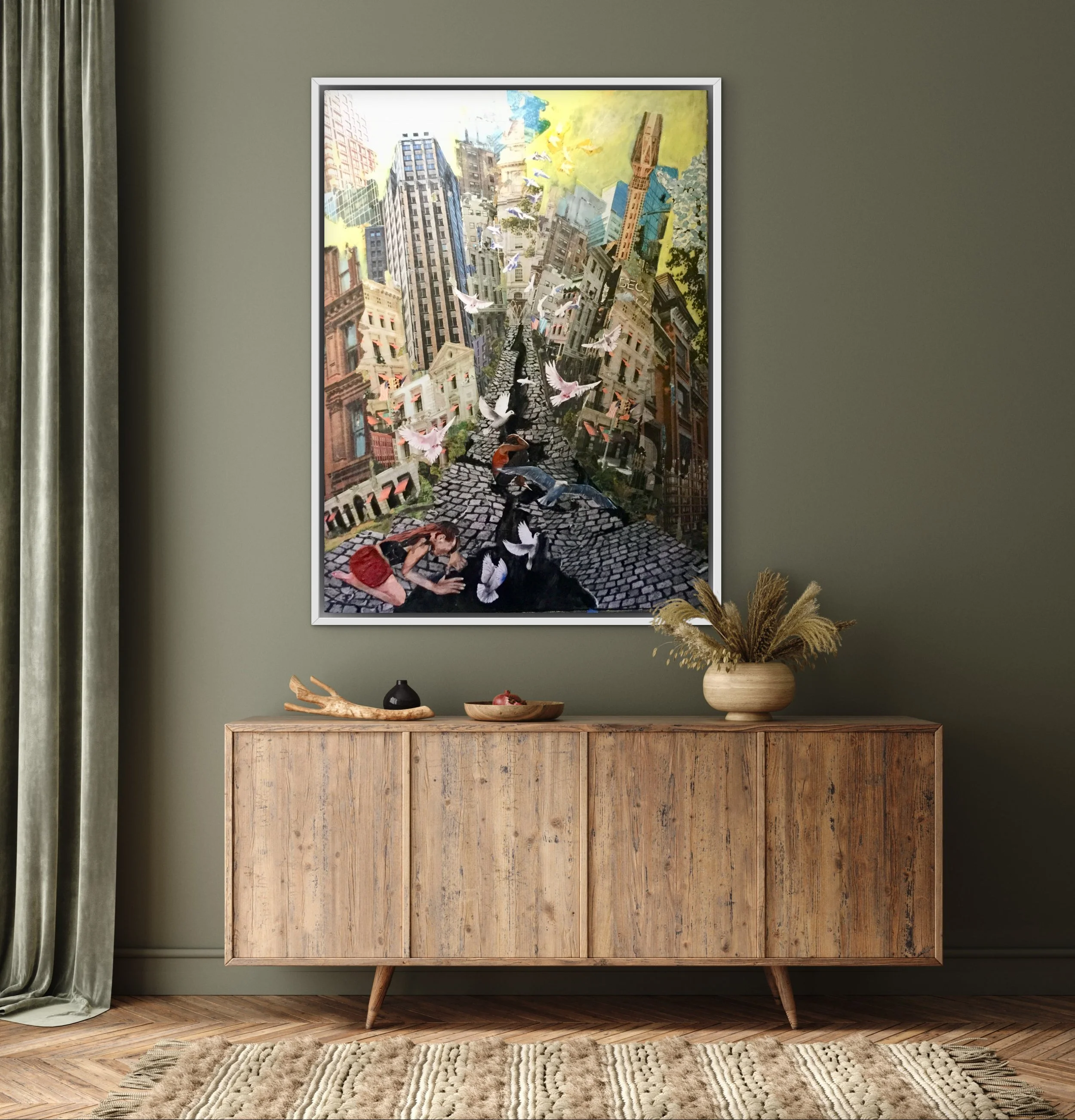 'Fault Line', 30"x40", mixed media on canvas  SOLD