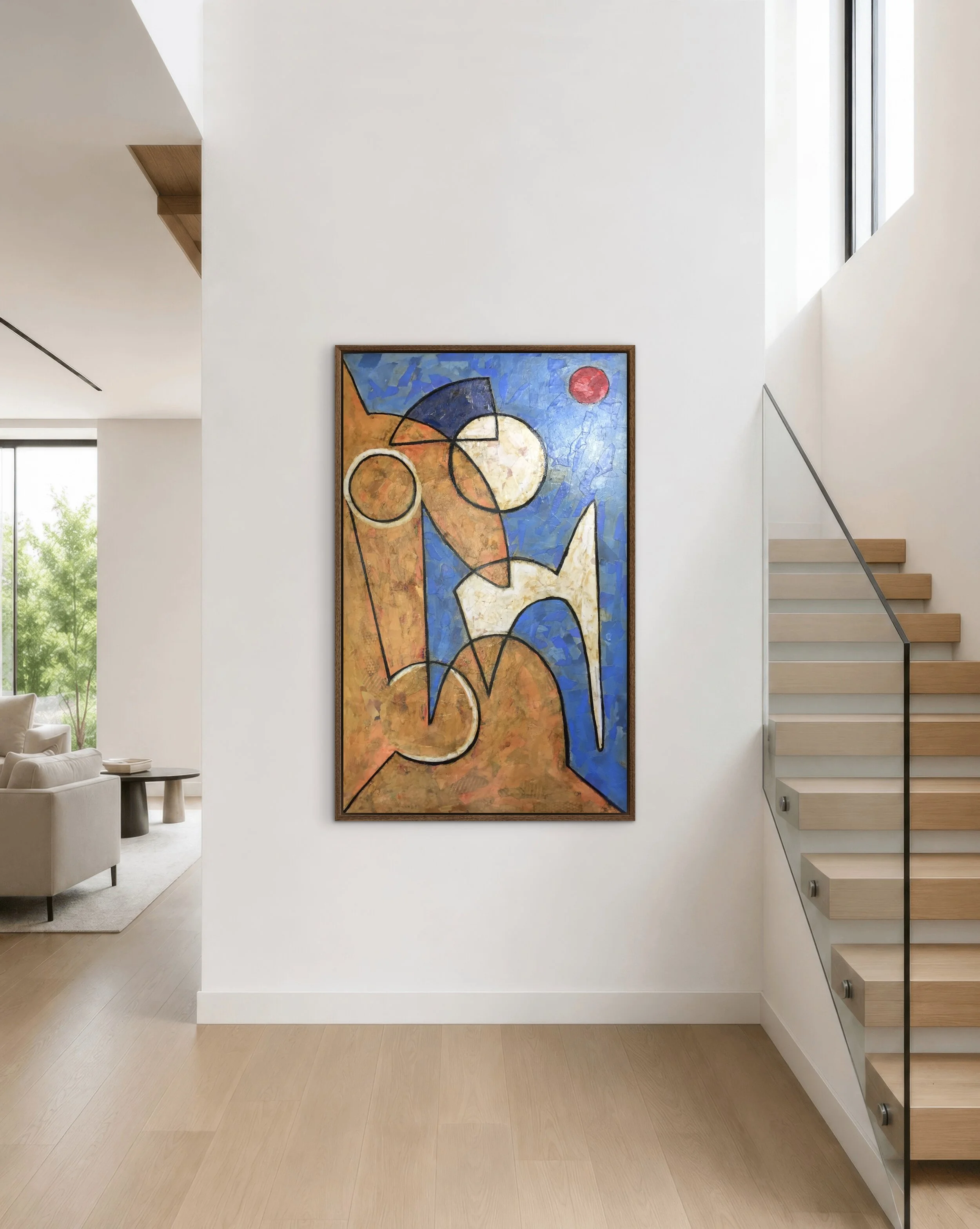 'Arizona", 30"x48", torn paper on canvas