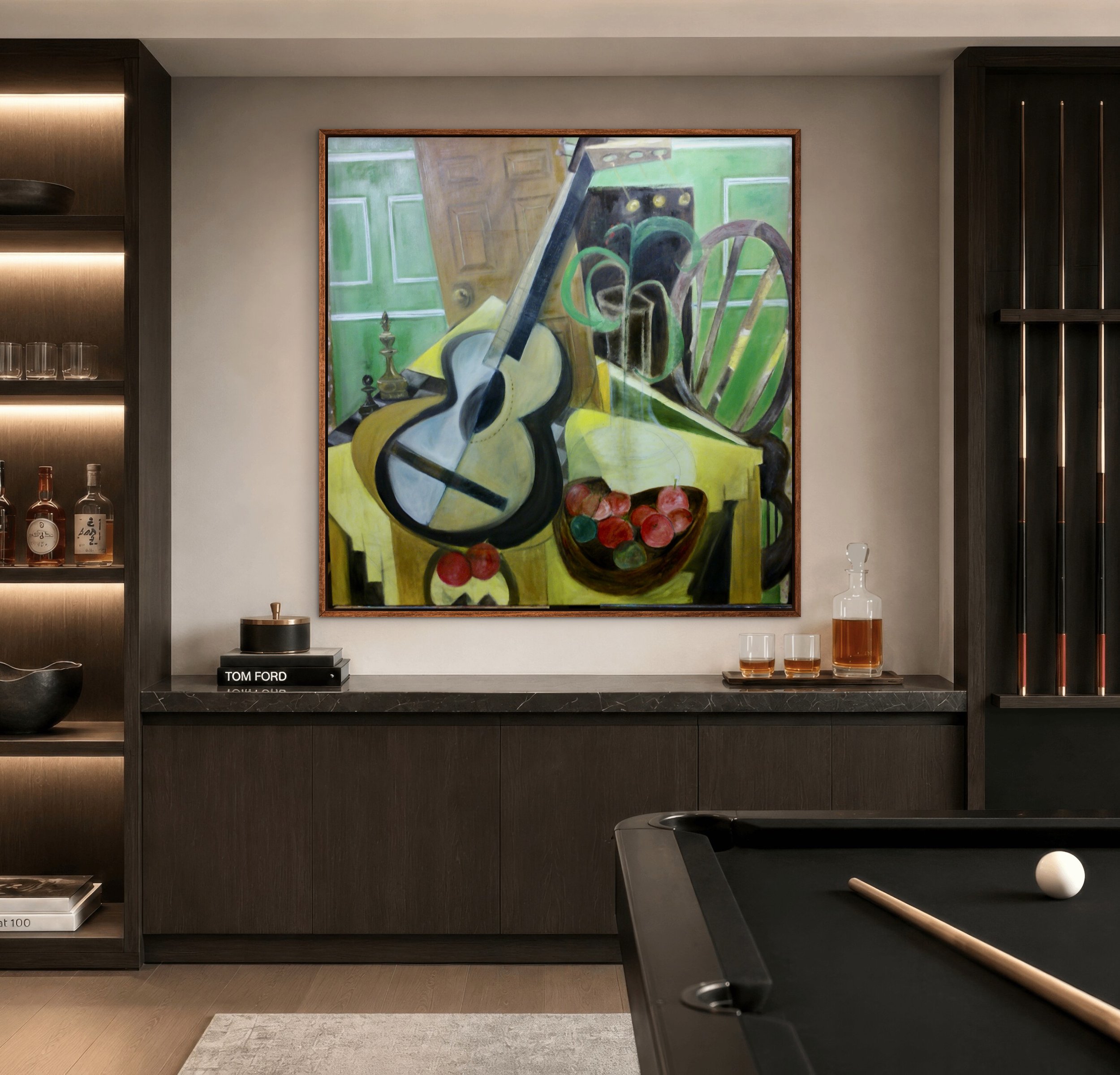 'Still Life with Apples", 48"x48", oil on canvas