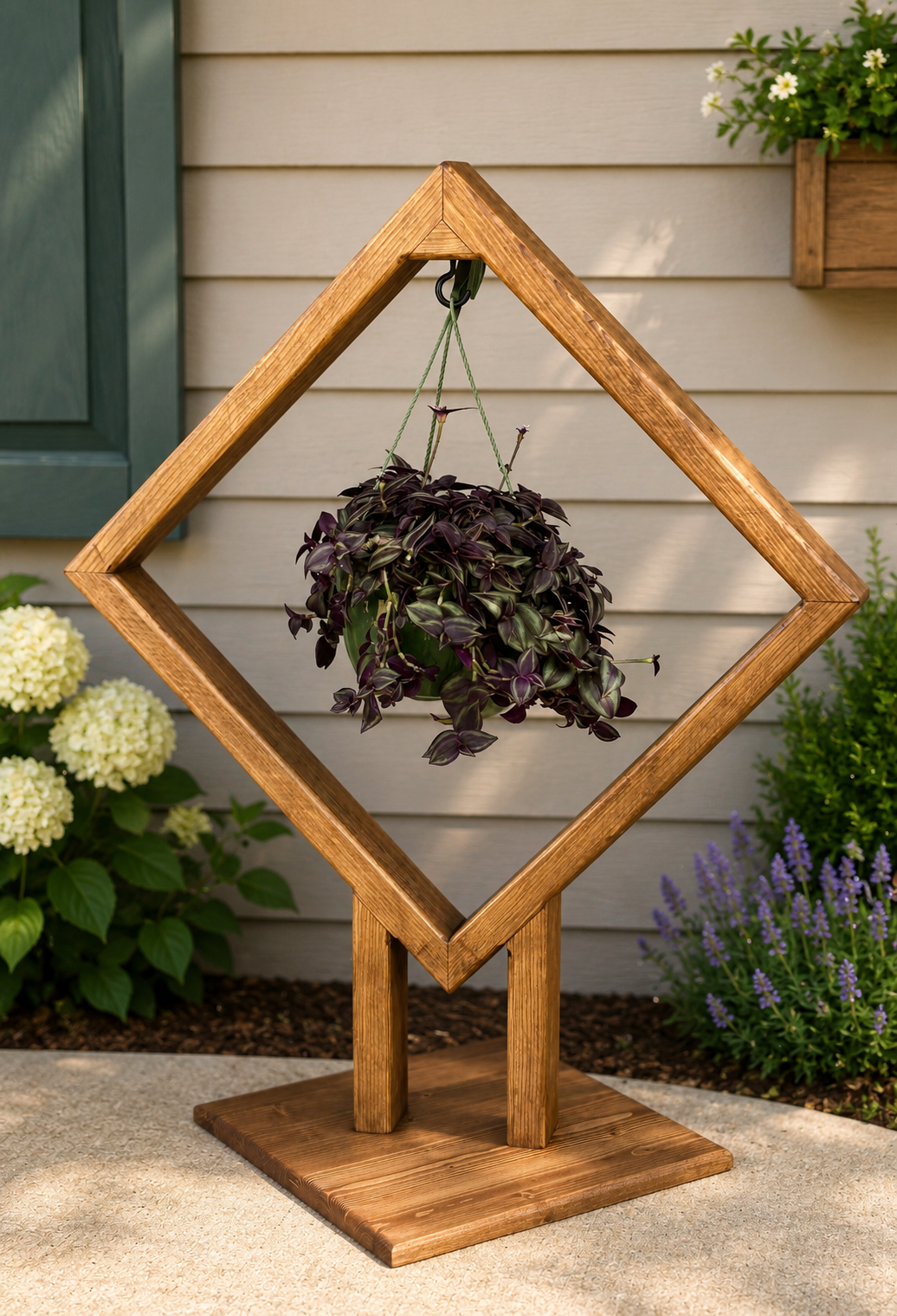 Hanging plant/lantern stand
