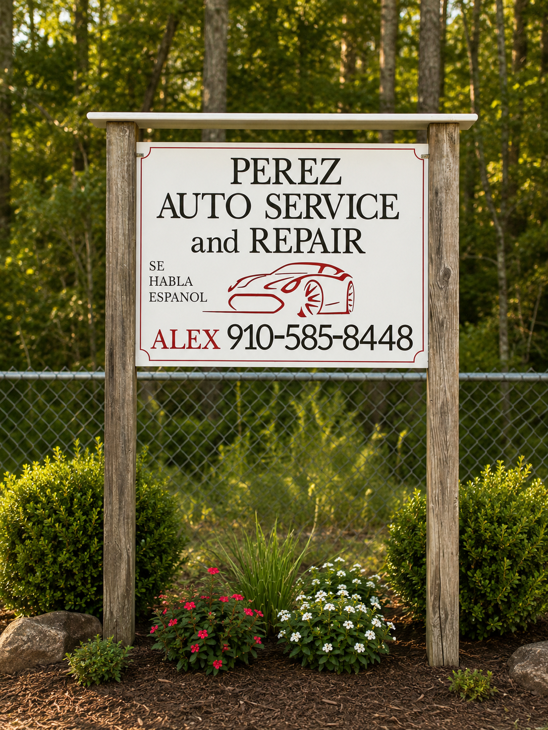 Custom Wooden Business Sign