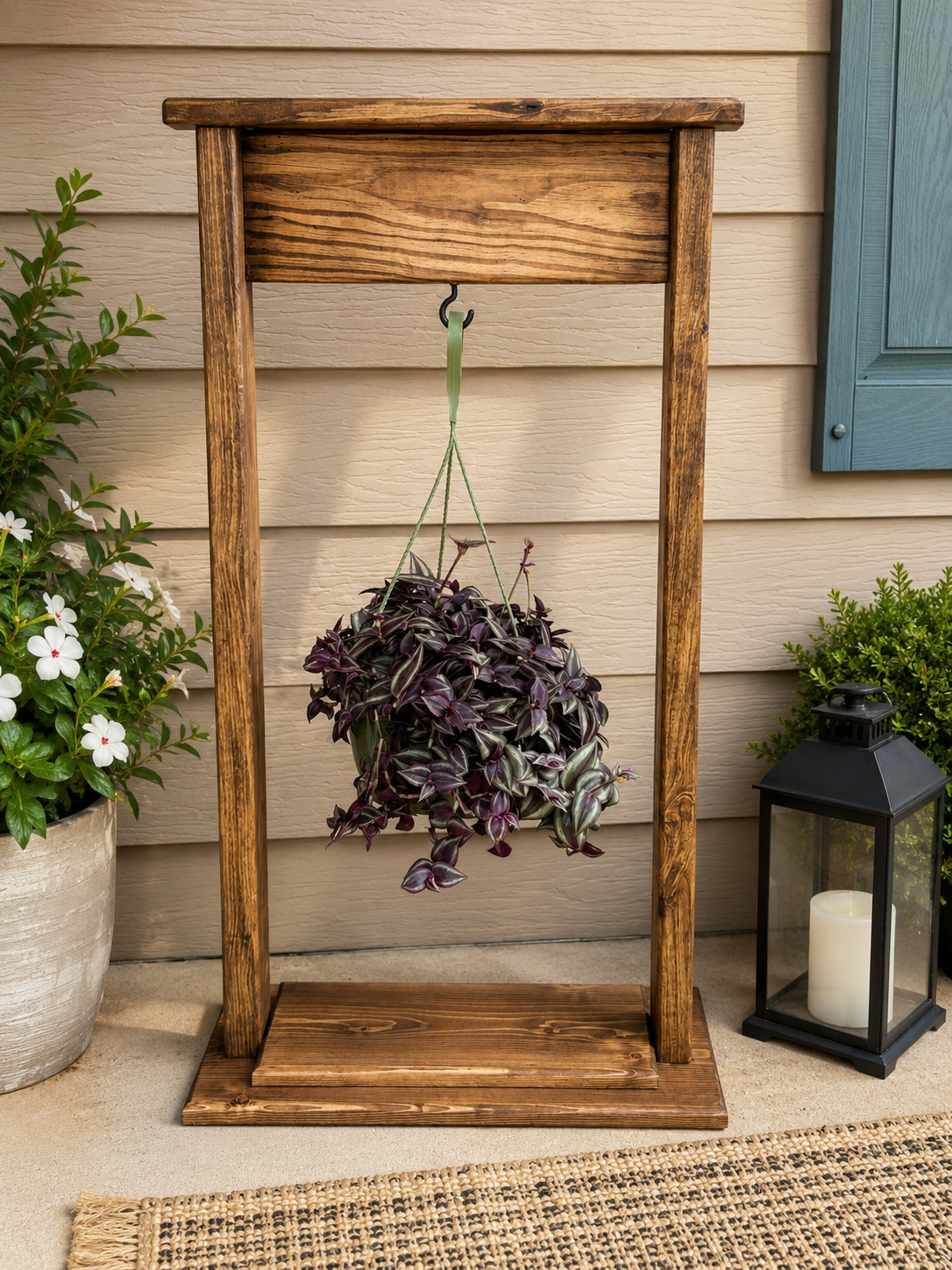 Hanging plant/lantern stand