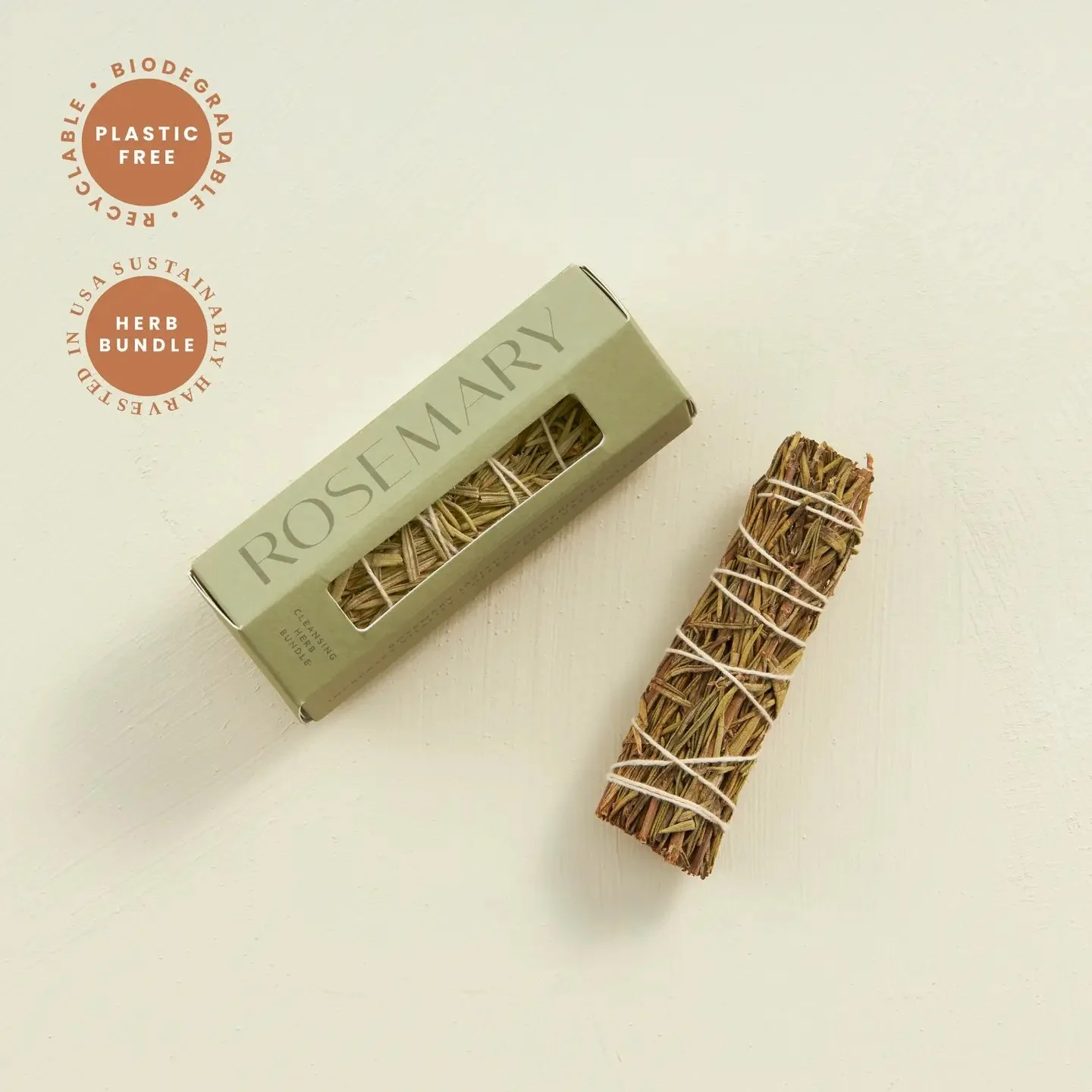 Rosemary Smudging Herb Bundle - Plastic Free Packaging!