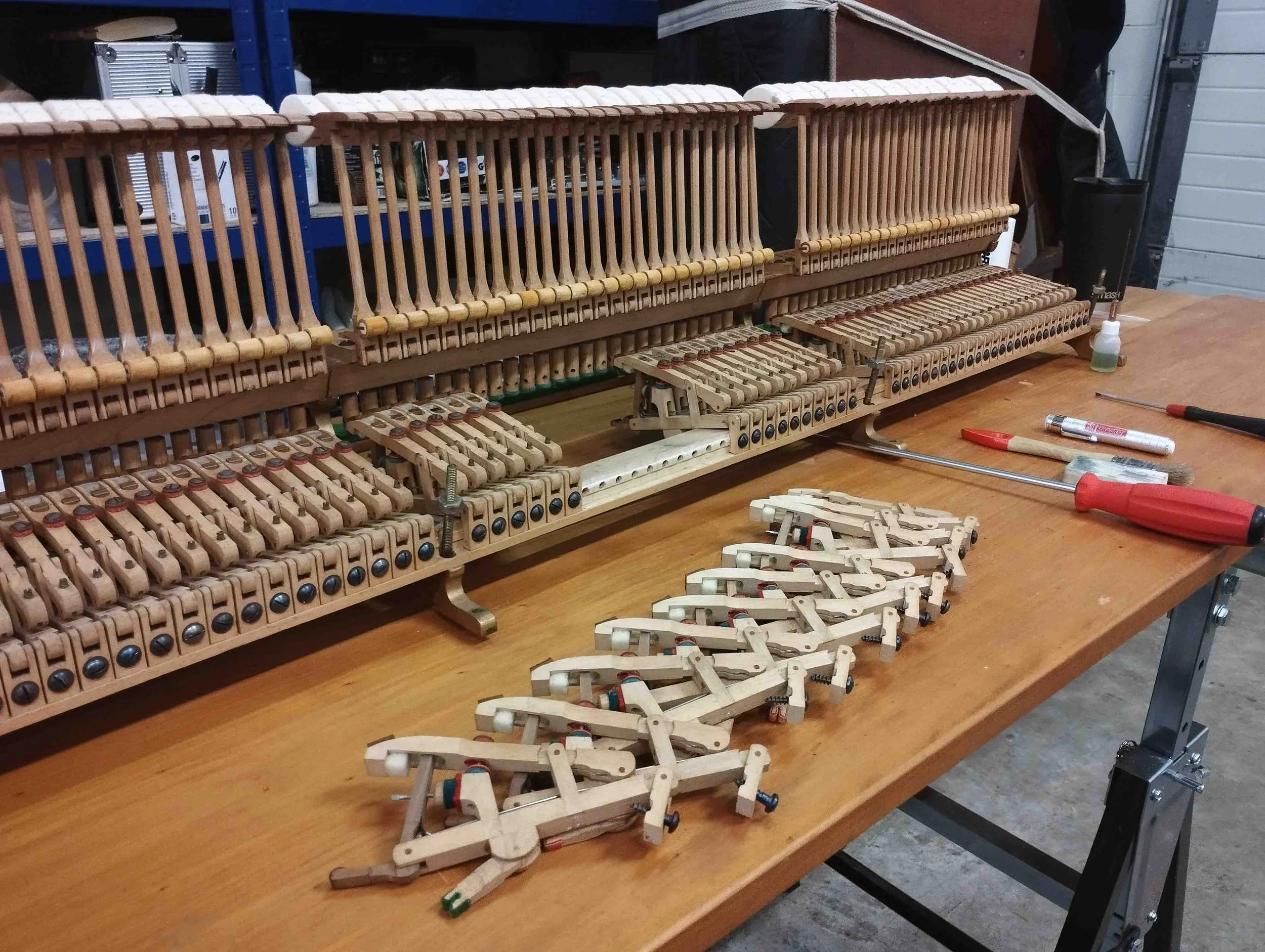 Grand piano action overhaul