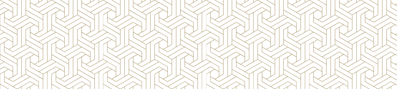Black background with an intricate gold geometric pattern of interconnected lines forming a maze-like design.