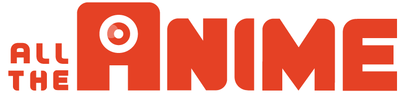 The logo for All The Anime, featuring a stylized red and white eye within a square, and the text 'ALL THE ANIME' in bold red letters.