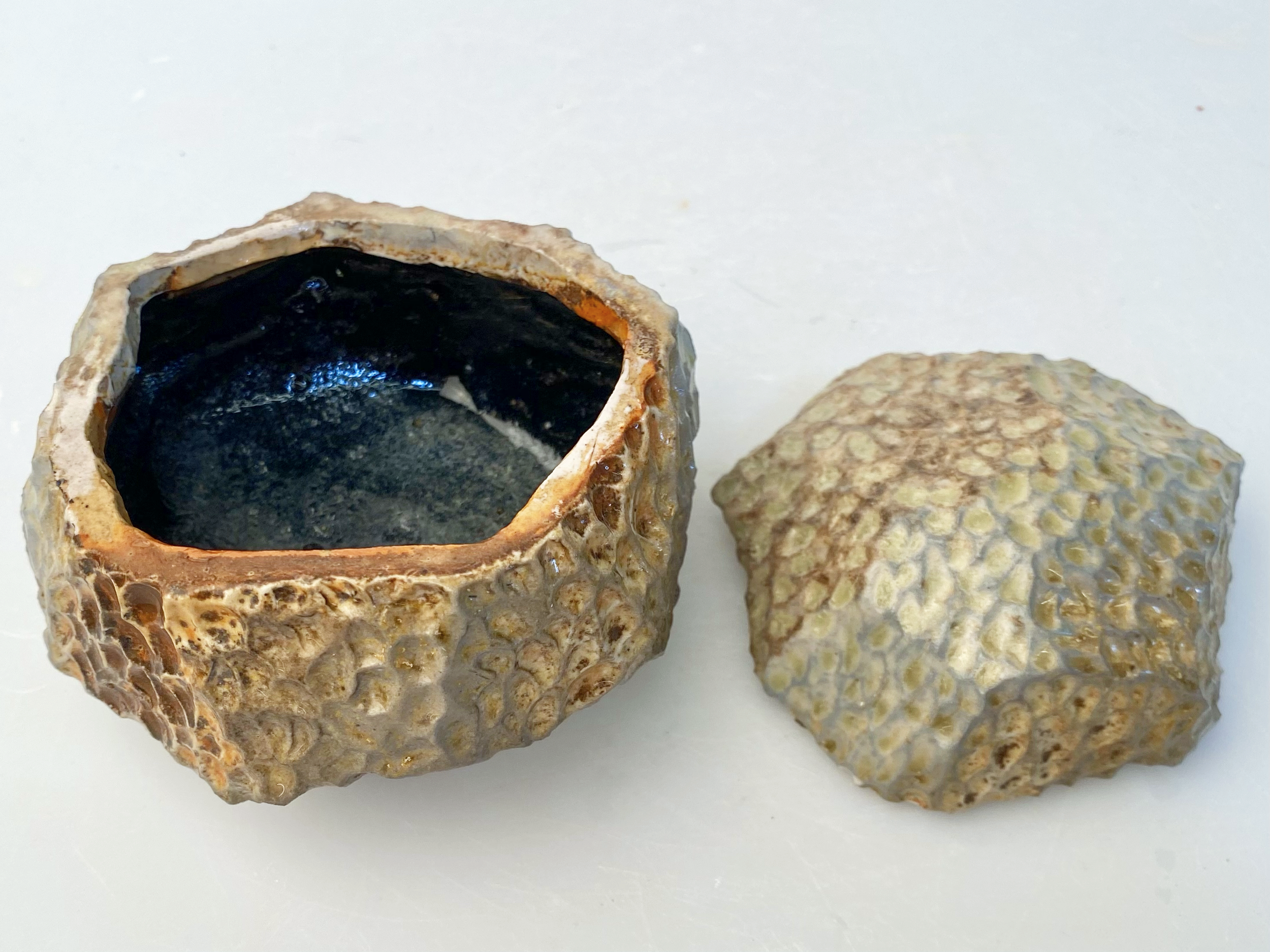 Stone (Copy), 3½"in height, △10 woodfire, tenmoku, 2025
