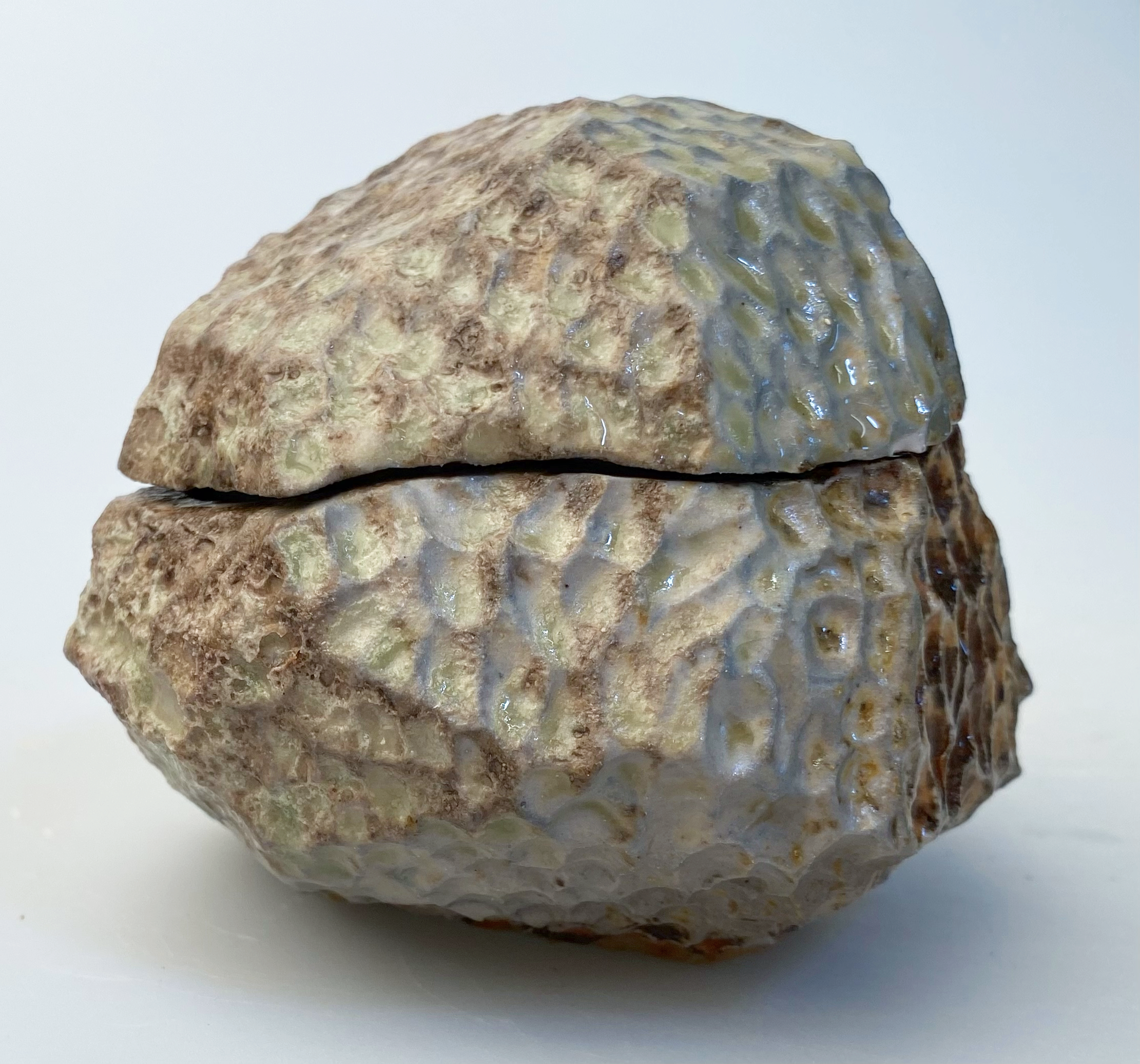 Stone (Copy), 3½"  in height, △10 woodfire, tenmoku, 2025