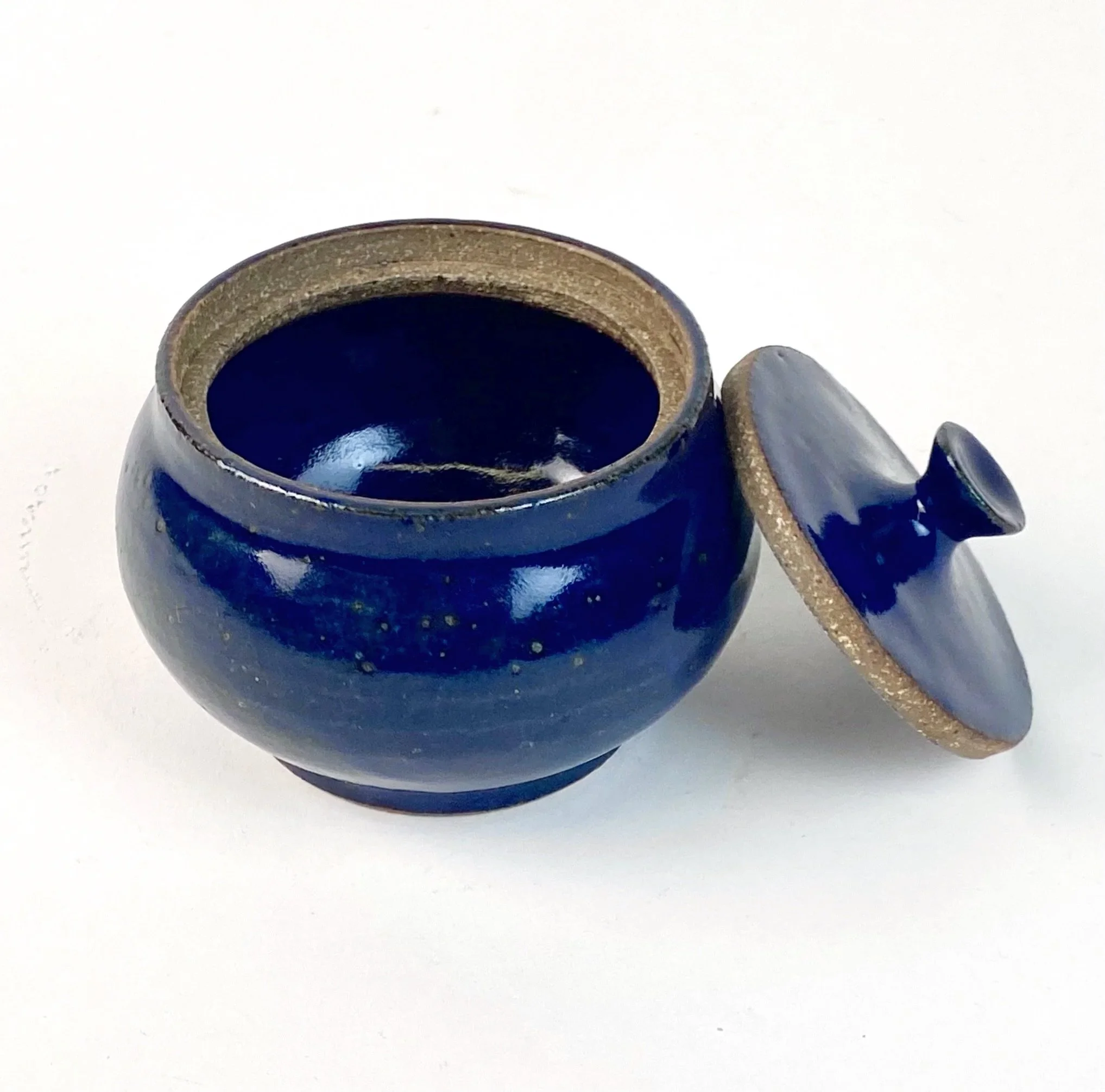 Blue (Copy), 3" in height, recycled clay, △10 gas reduction, ming blue, 2025