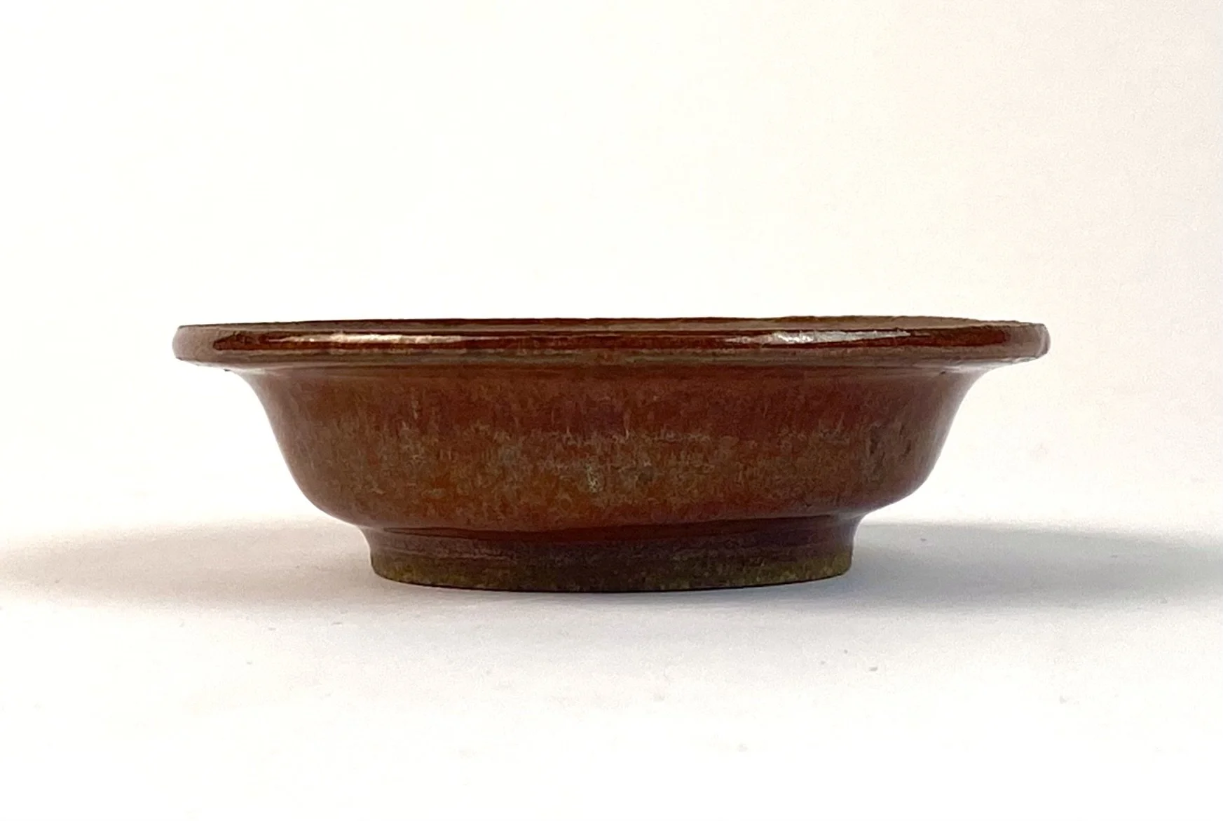 Mini Plate, 4" in width, recycled clay, △10 gas reduction, tomato red, 2025