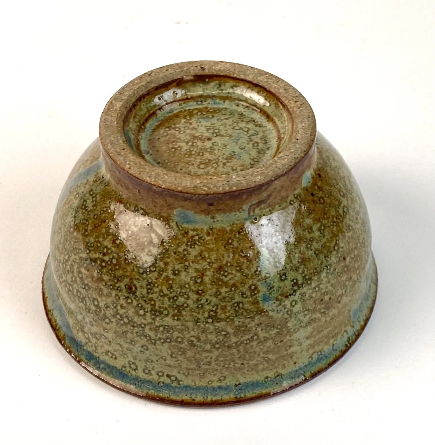 Bowl (Copy), 4¾" in width, recycled clay, △10 gas reduction, tomato red over bray shino, 2025