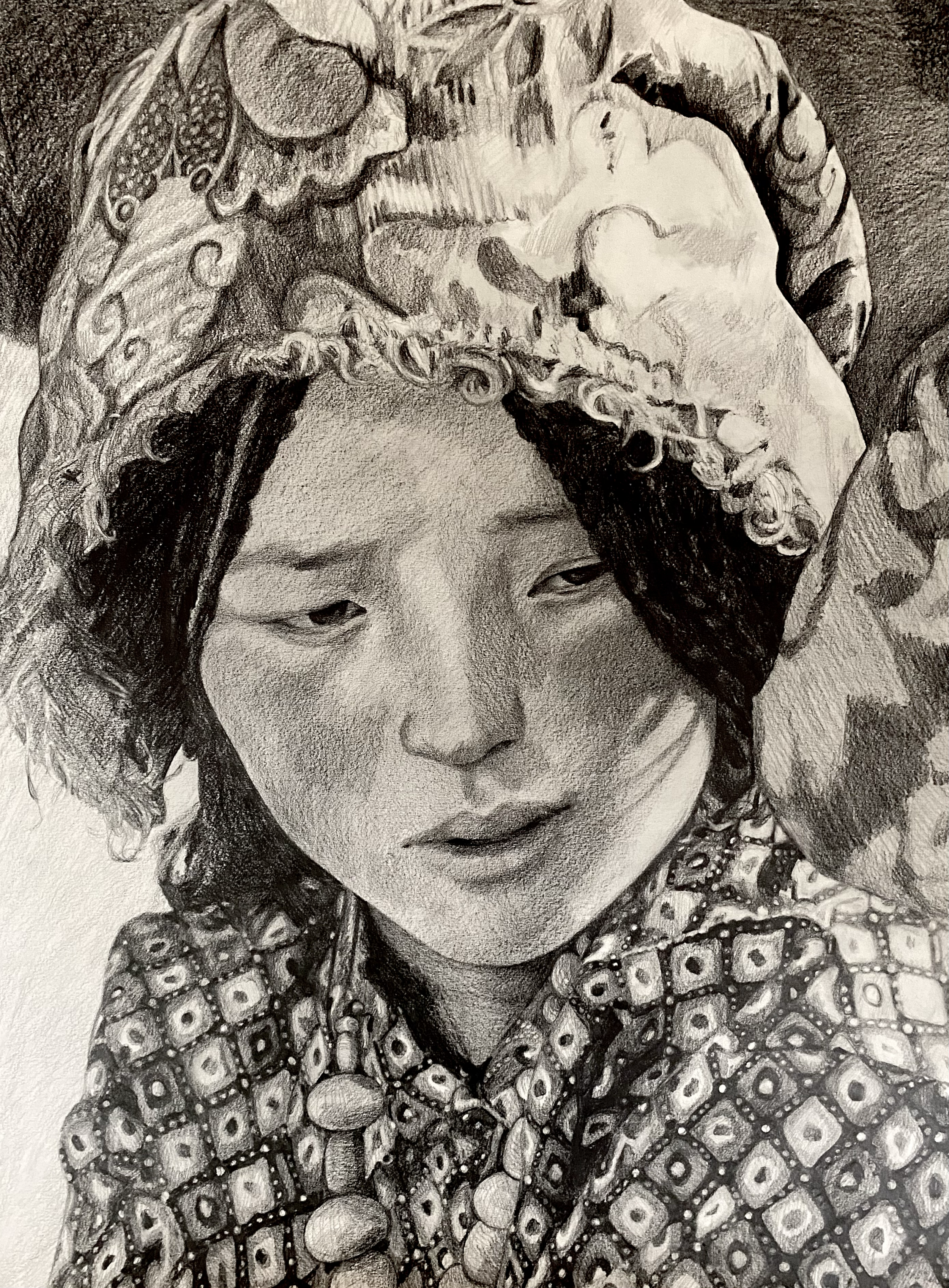 Graphite on paper, 24 x 18", 2026